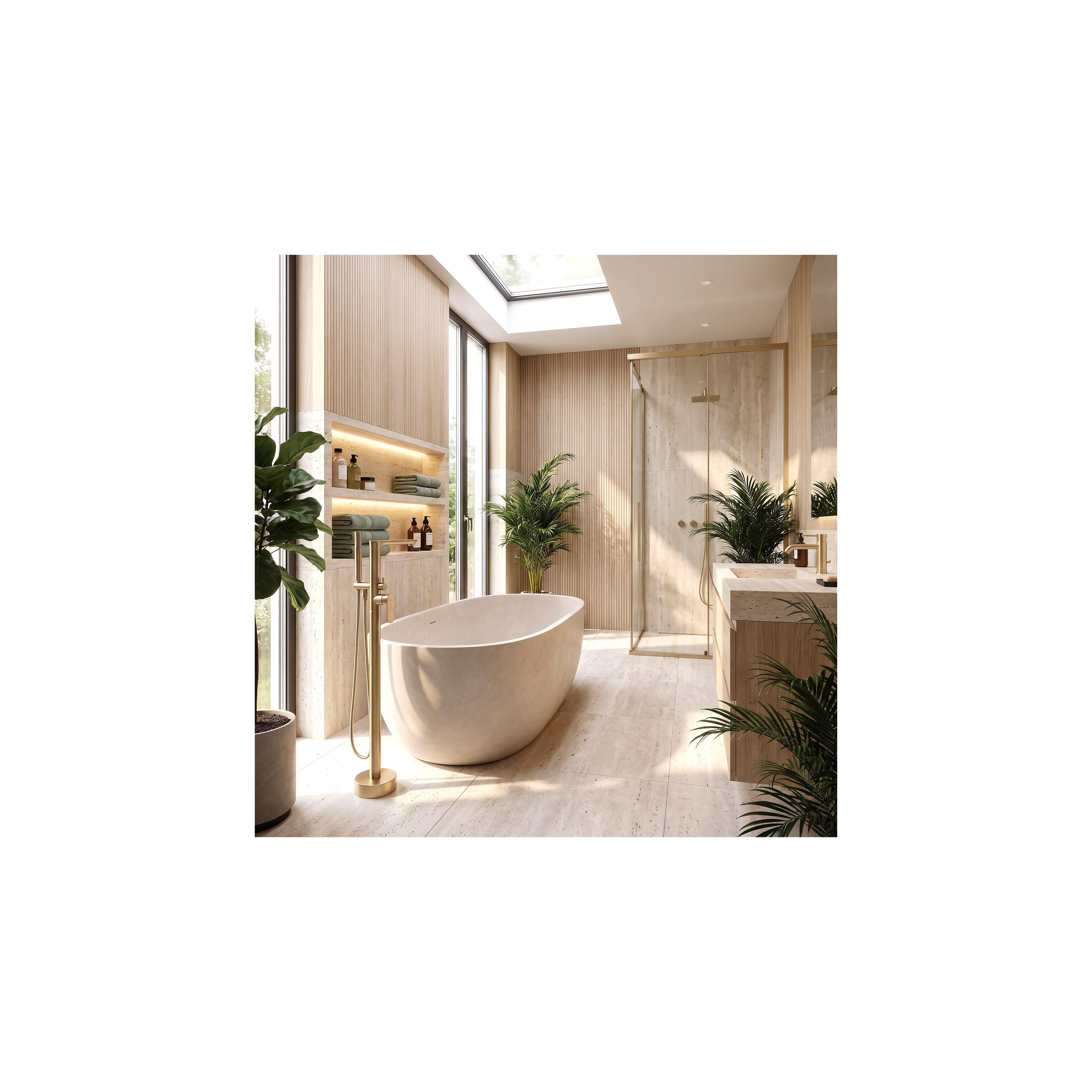 Free-standing faucet Rea Logan Brush Gold