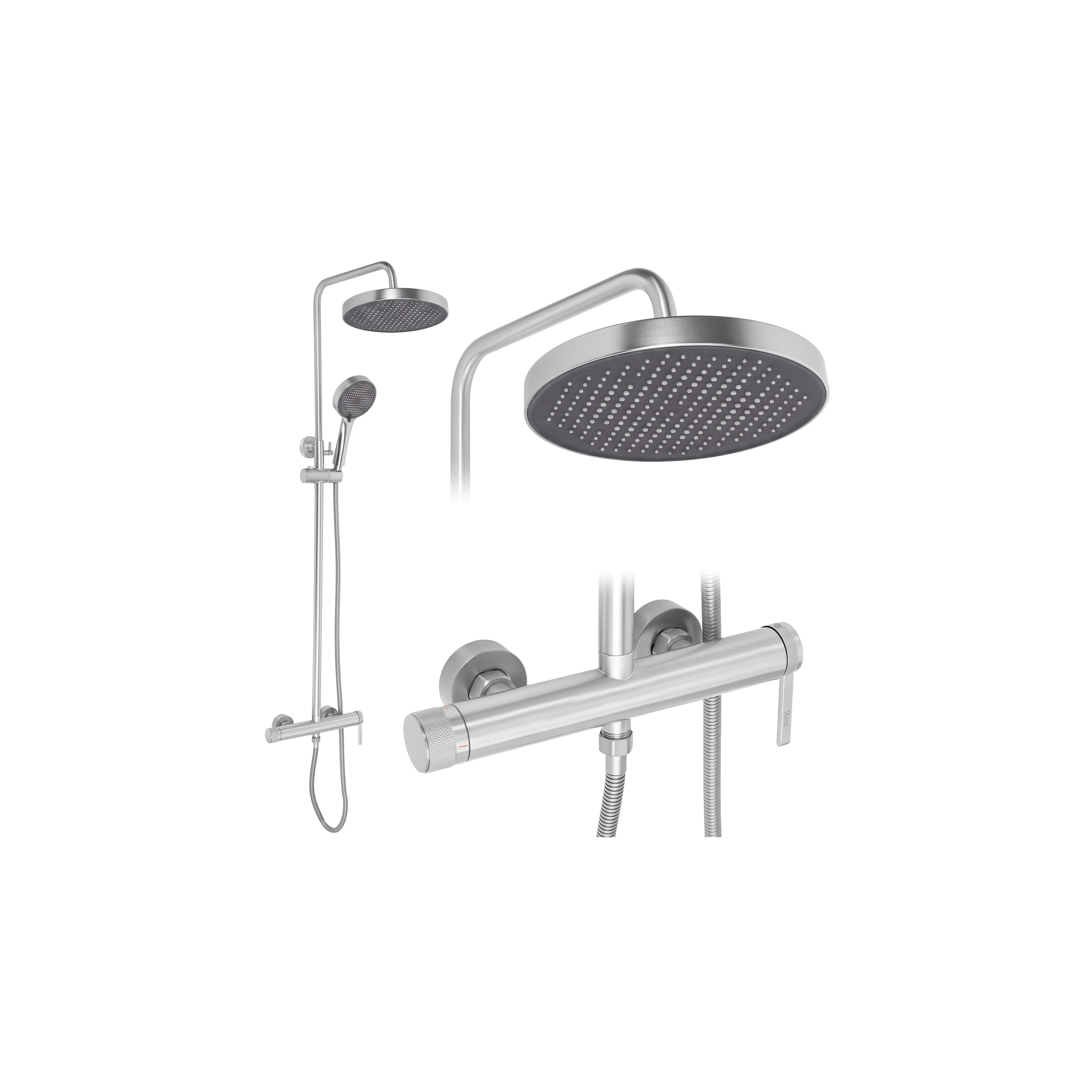 Duschset Rea Grace Brush Nickel