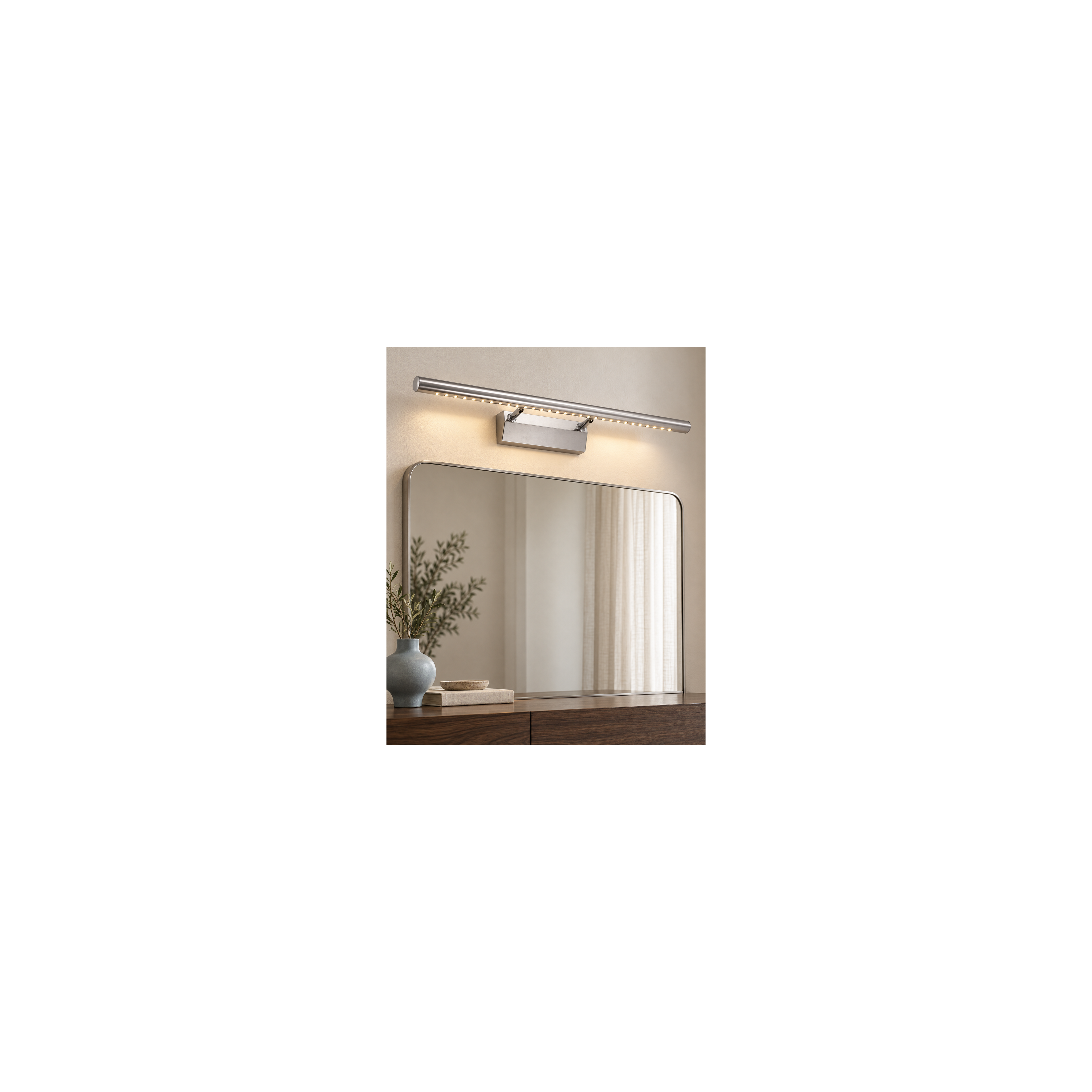 LAMPE BADEVÆRELSESVÆGLAMPE LED OVER SPEJL 9W 70CM APP363-1W