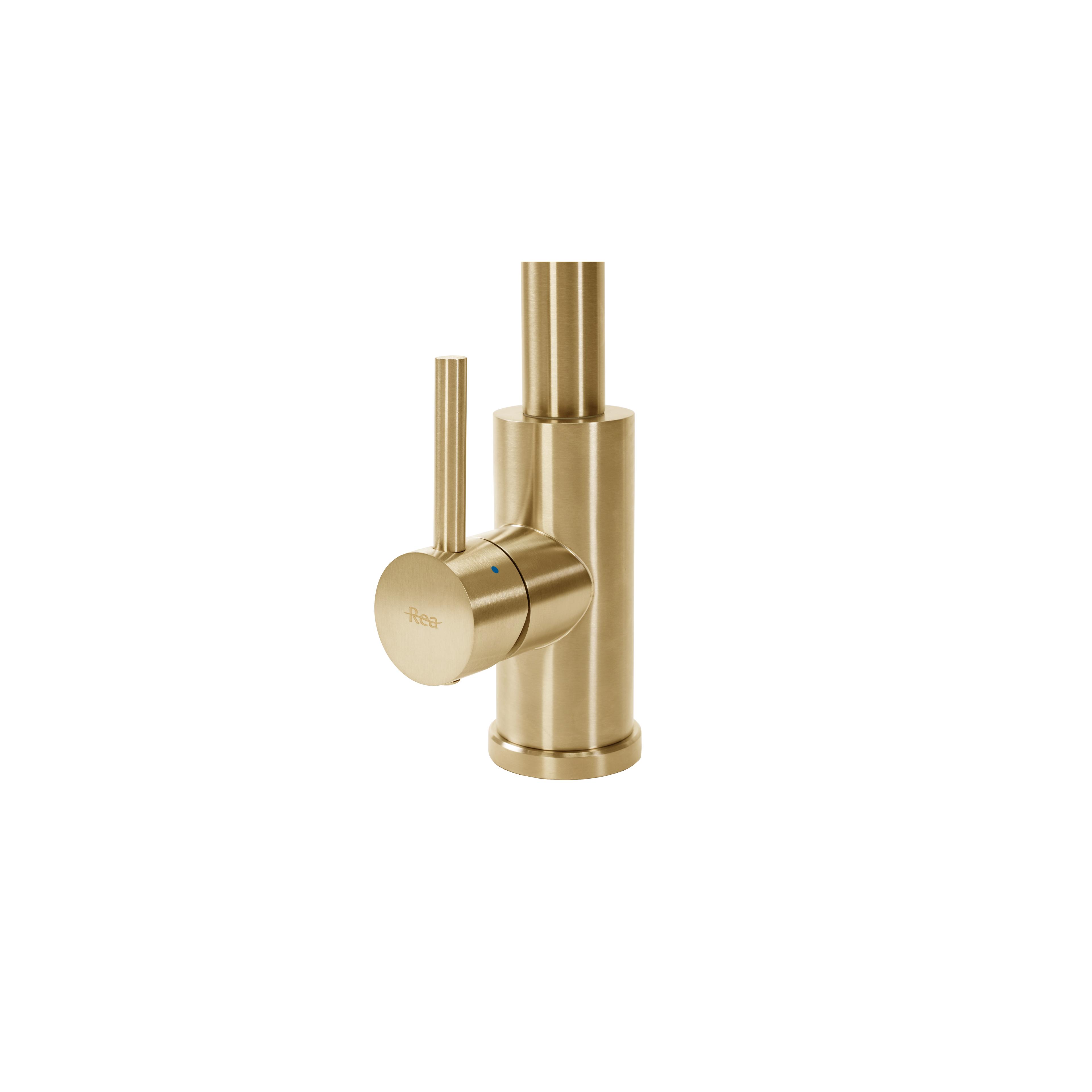 Grifo para cocina REA Troy oro cepillado