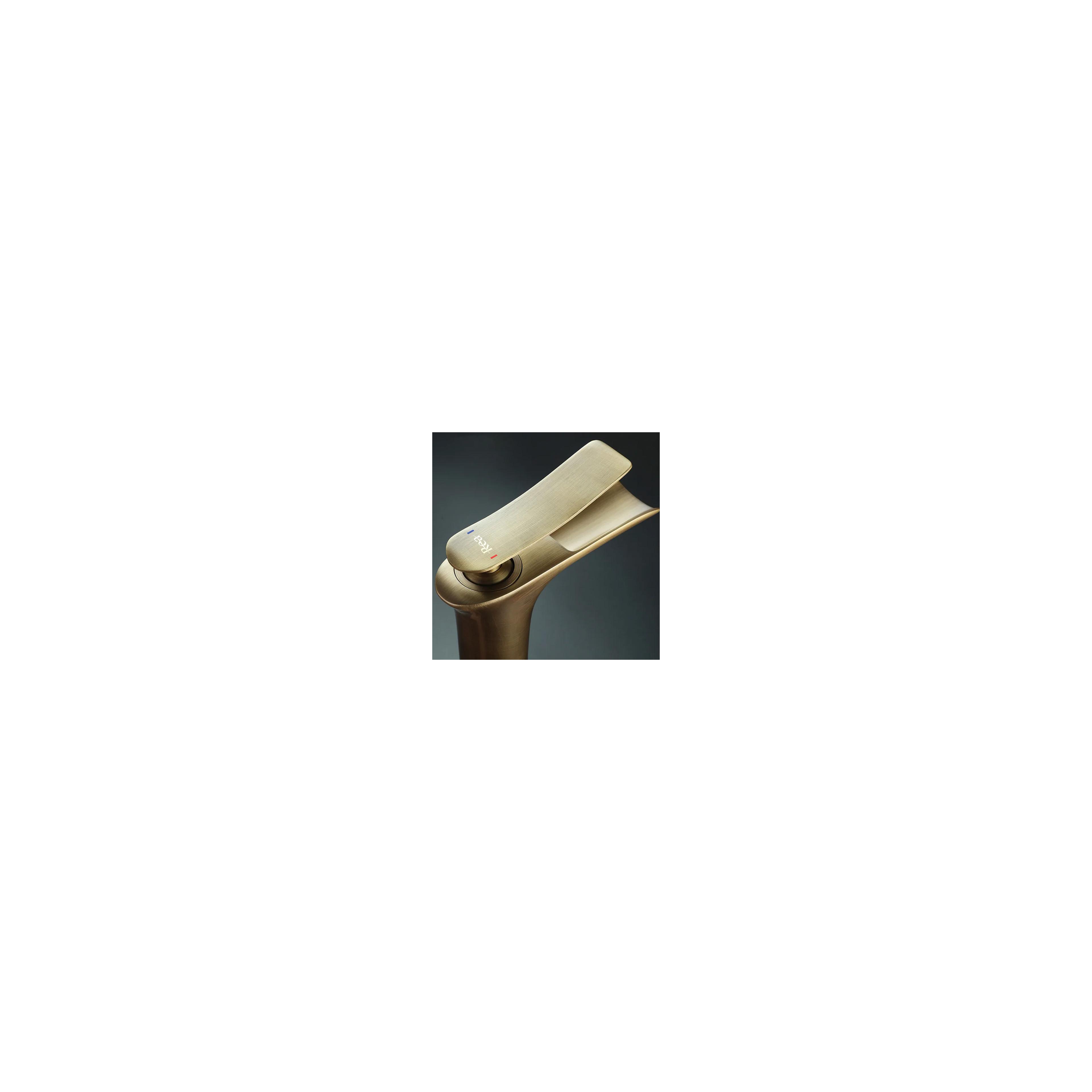 Waschbeckenarmatur Rea Laguna antique Brush Gold high