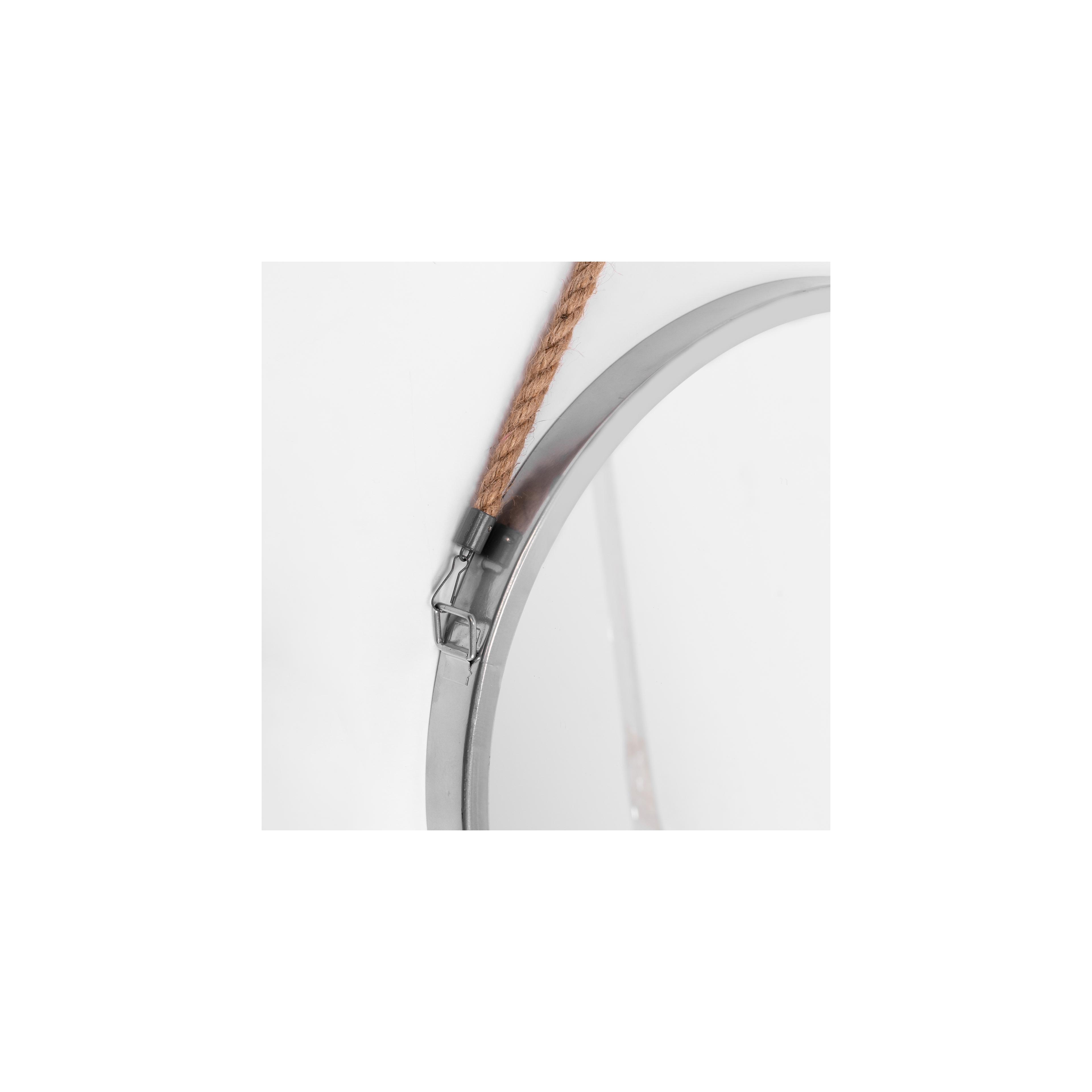 Spiegel mit Seil 40CM silver KLMH-0410S-1
