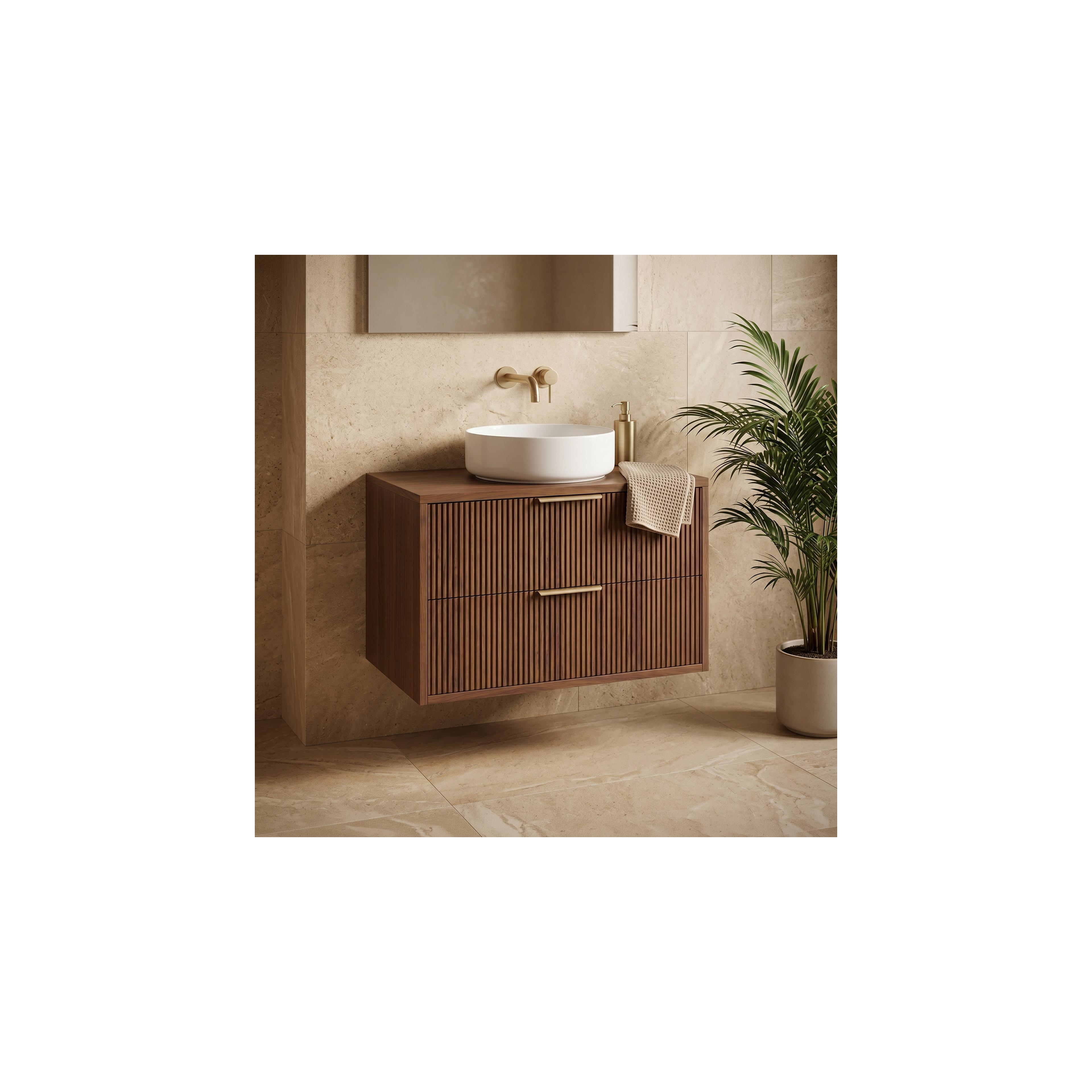 Waschtischunterschrank Rea Mono 80cm Brown
