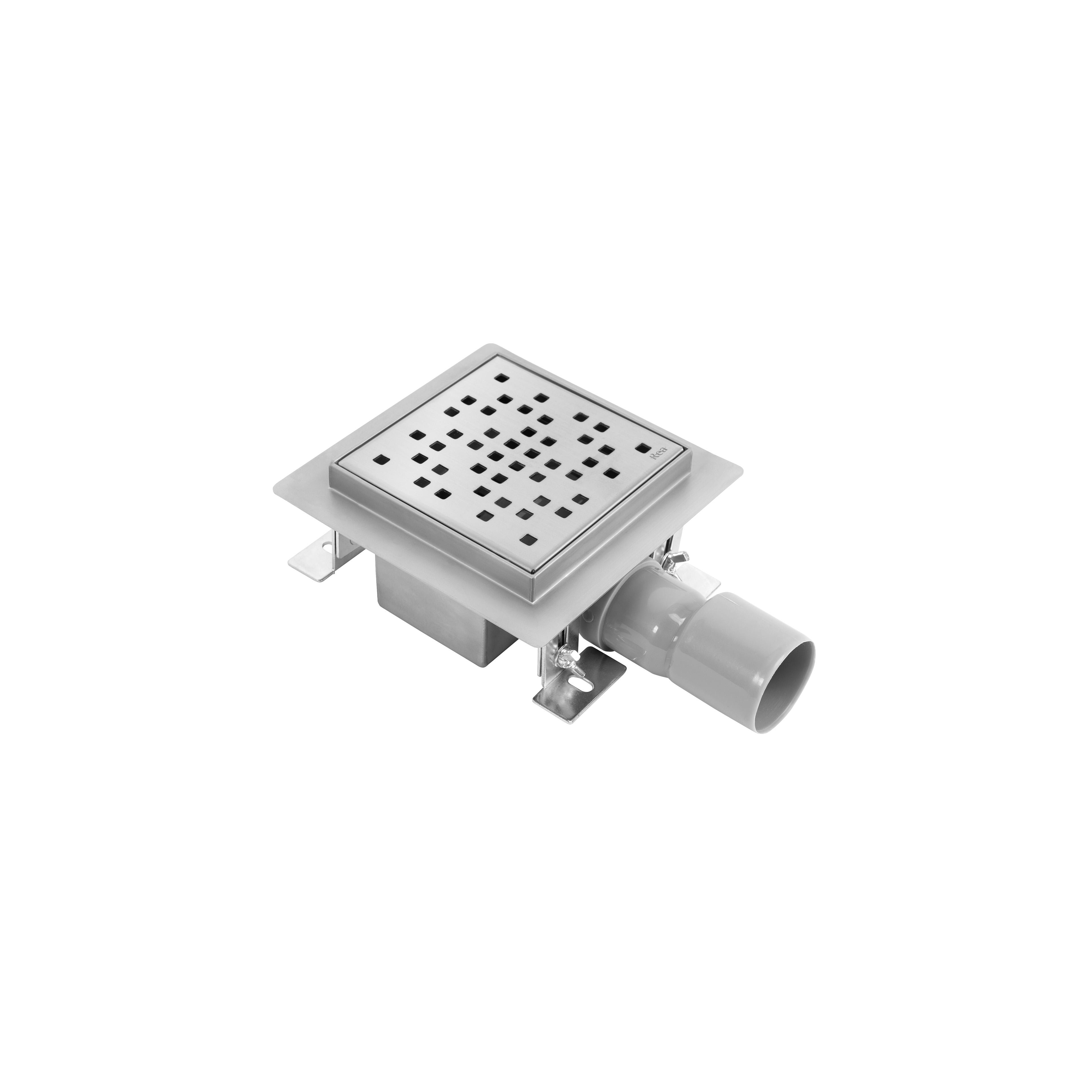 Duschrinne REA DOTS Nickel Brush 12x12