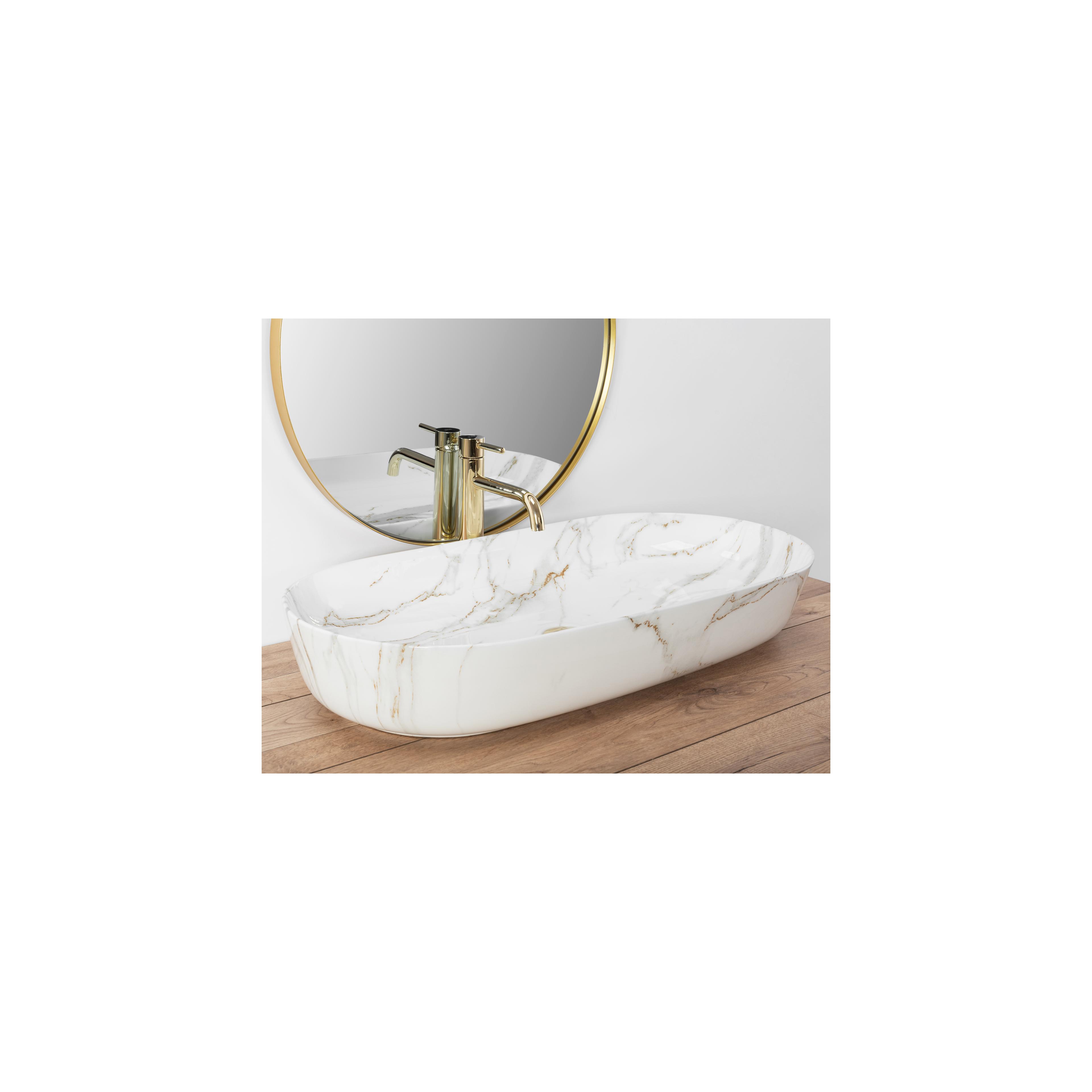 Aufsatzwaschbecken REA CLEO 81 Shiny Aiax