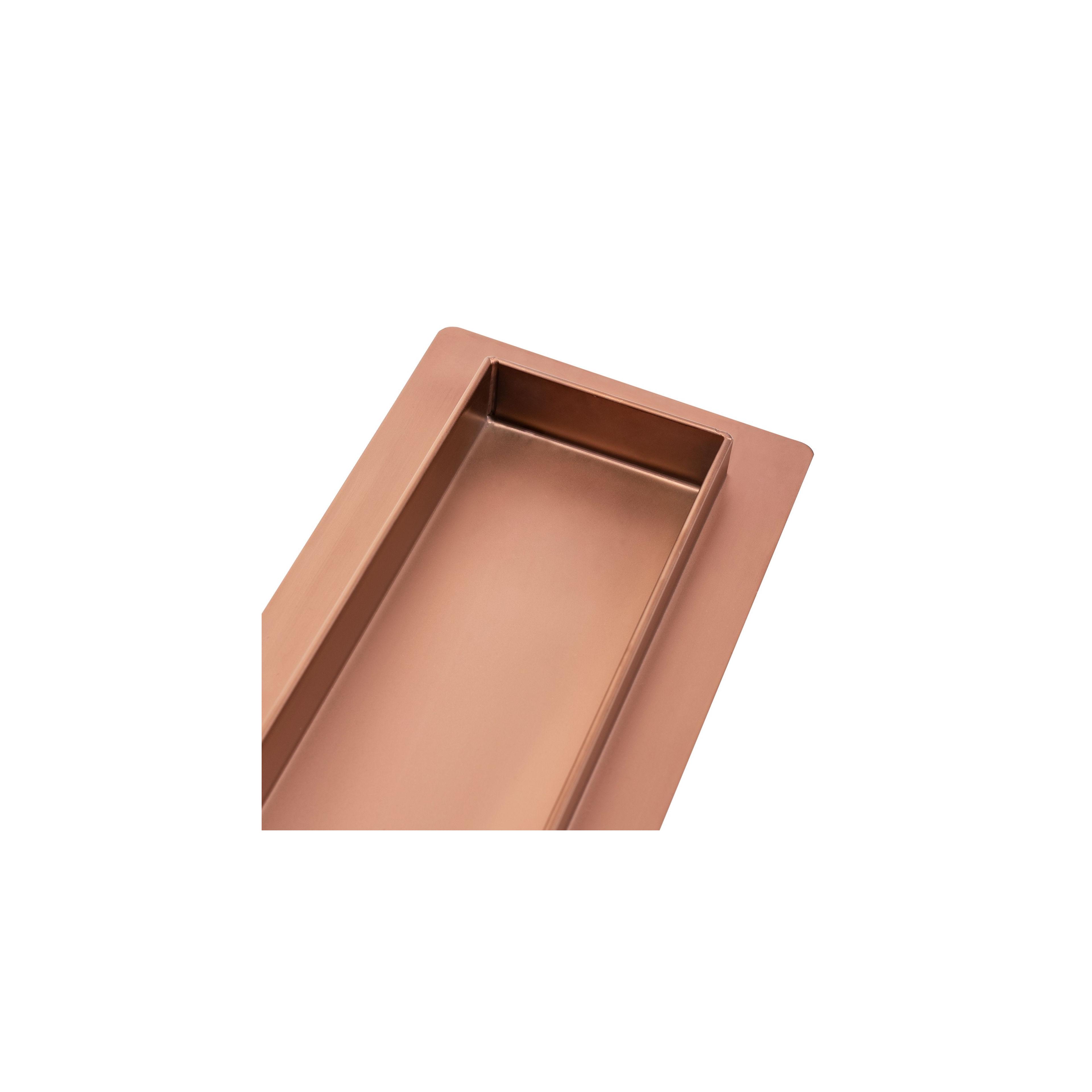 Duschrinne Rea Pure Neo brushed copper 80