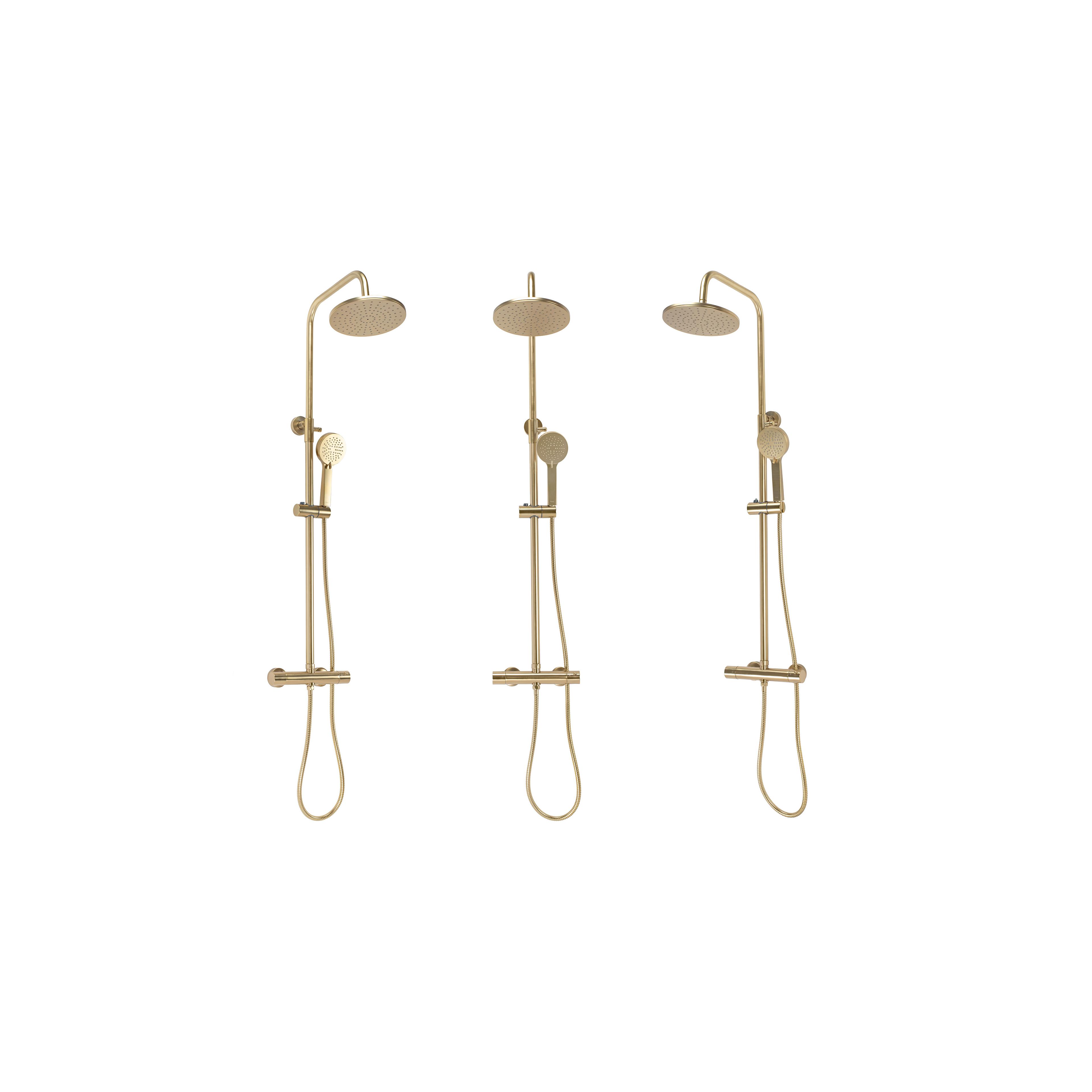 Tuš set s termostatom Rea PAROT BRUSHED GOLD