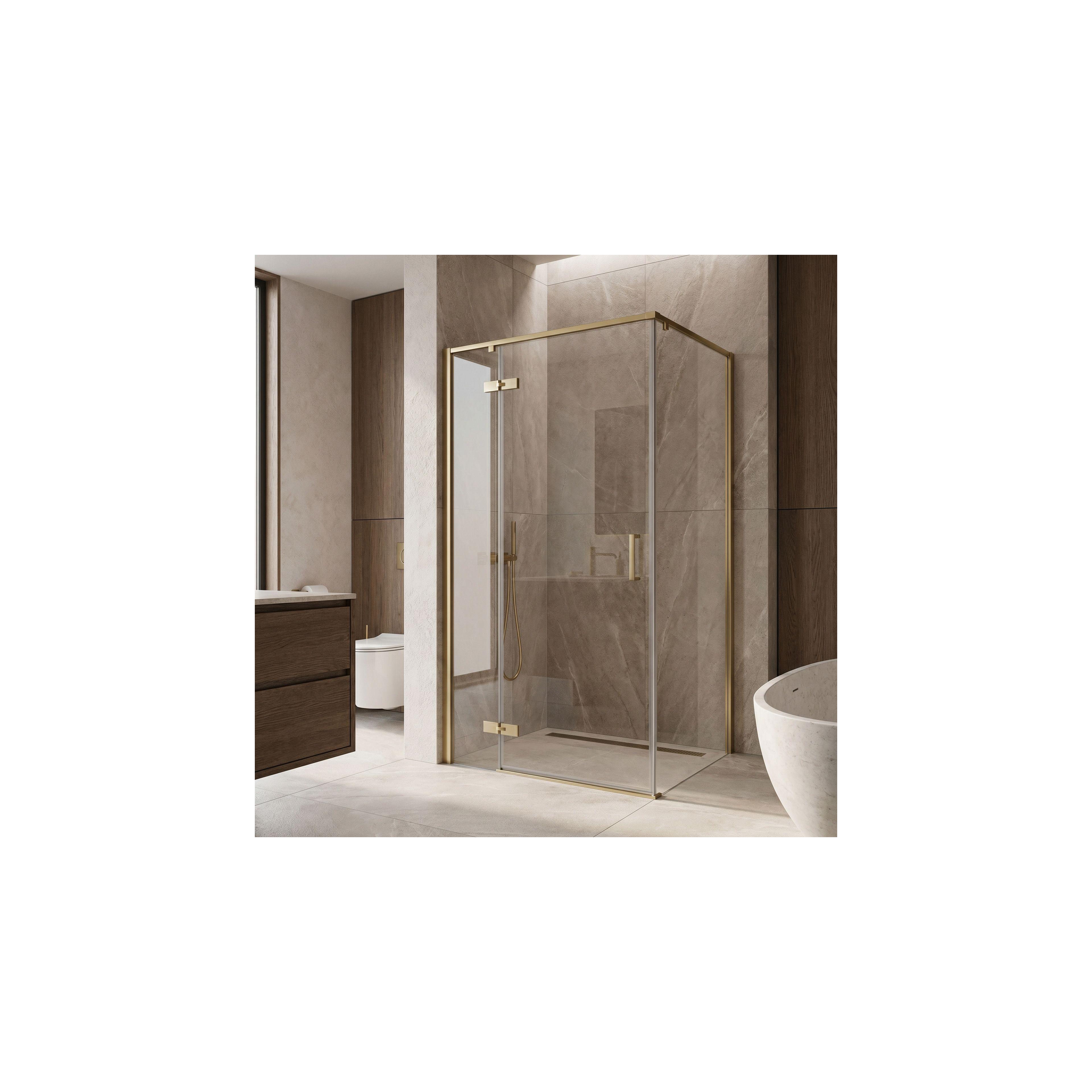 Duschkabine Rea Bruno 120x90 Brush Gold