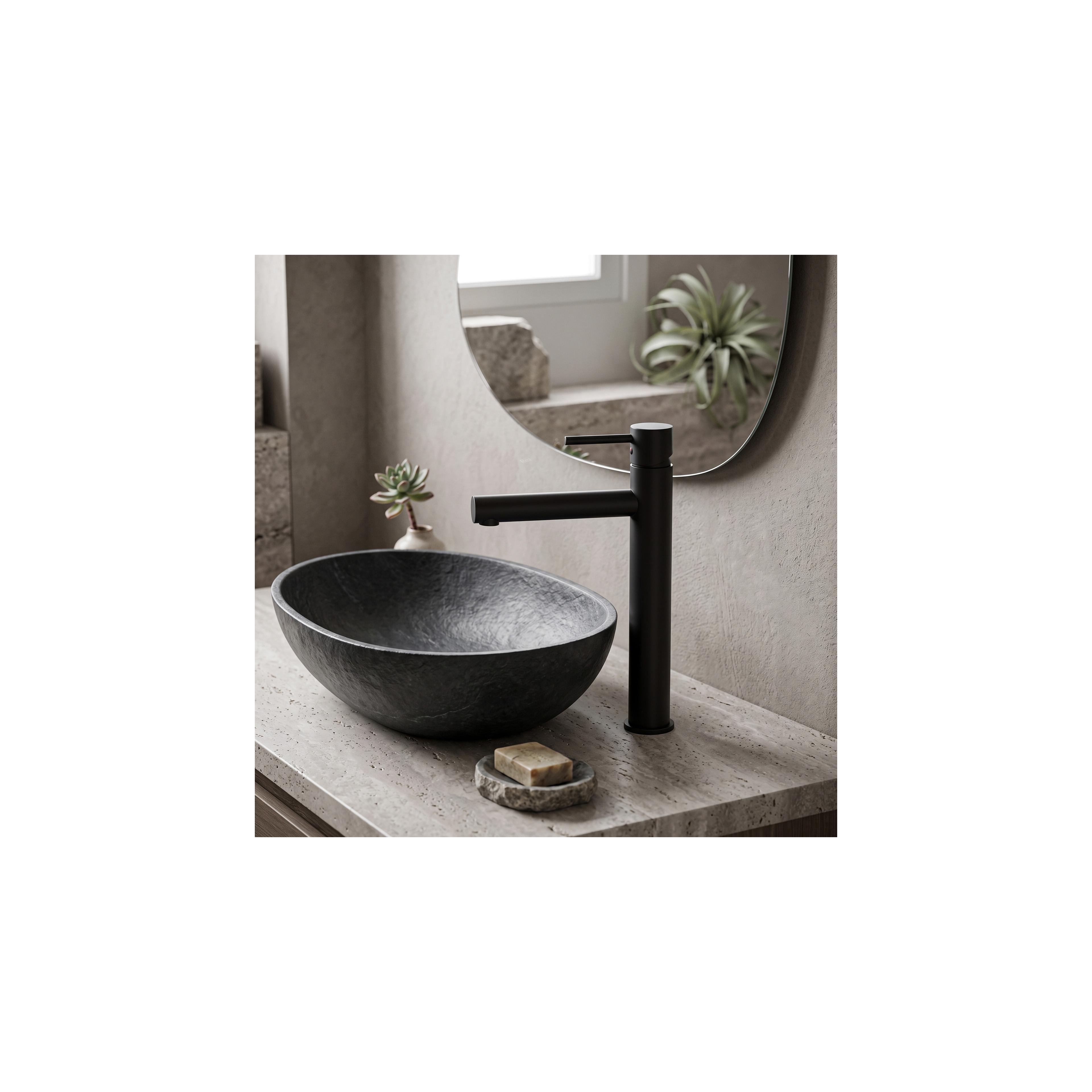 Смесител за баня Rea Tess High Black
