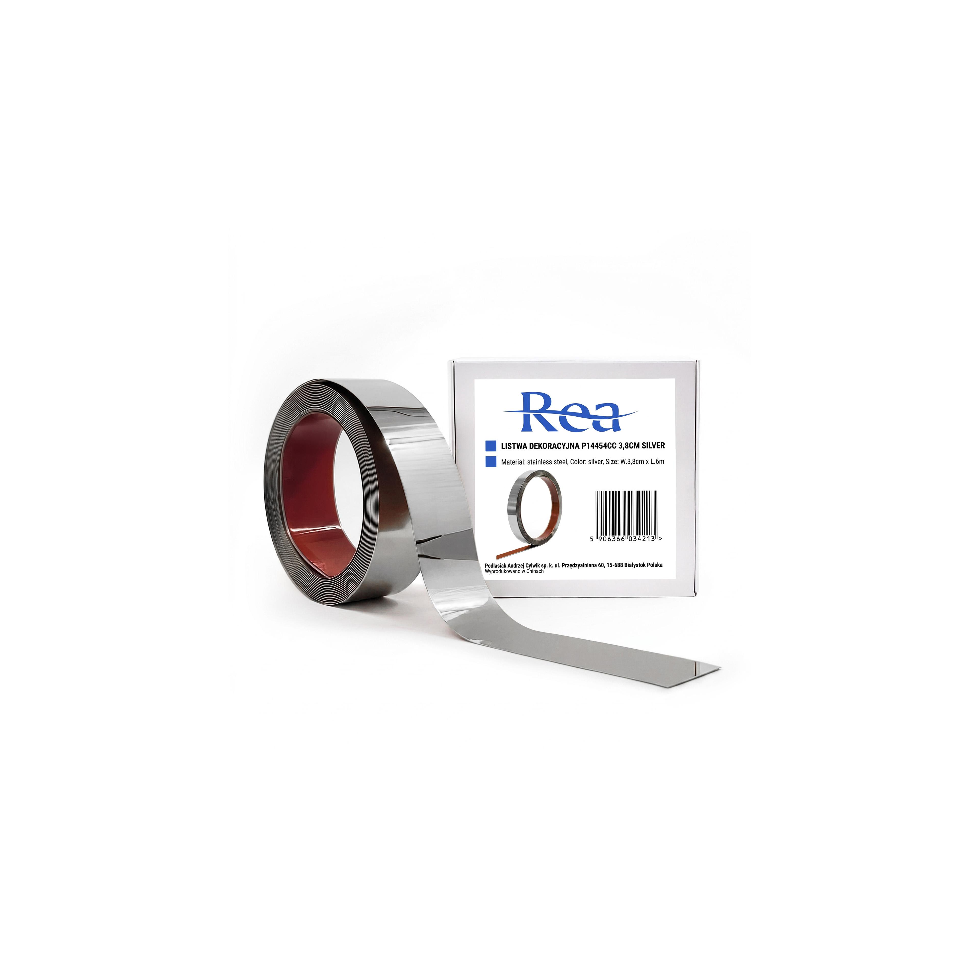 Selbstklebende Zierleiste Rea P14454CC 3,8cm Silver