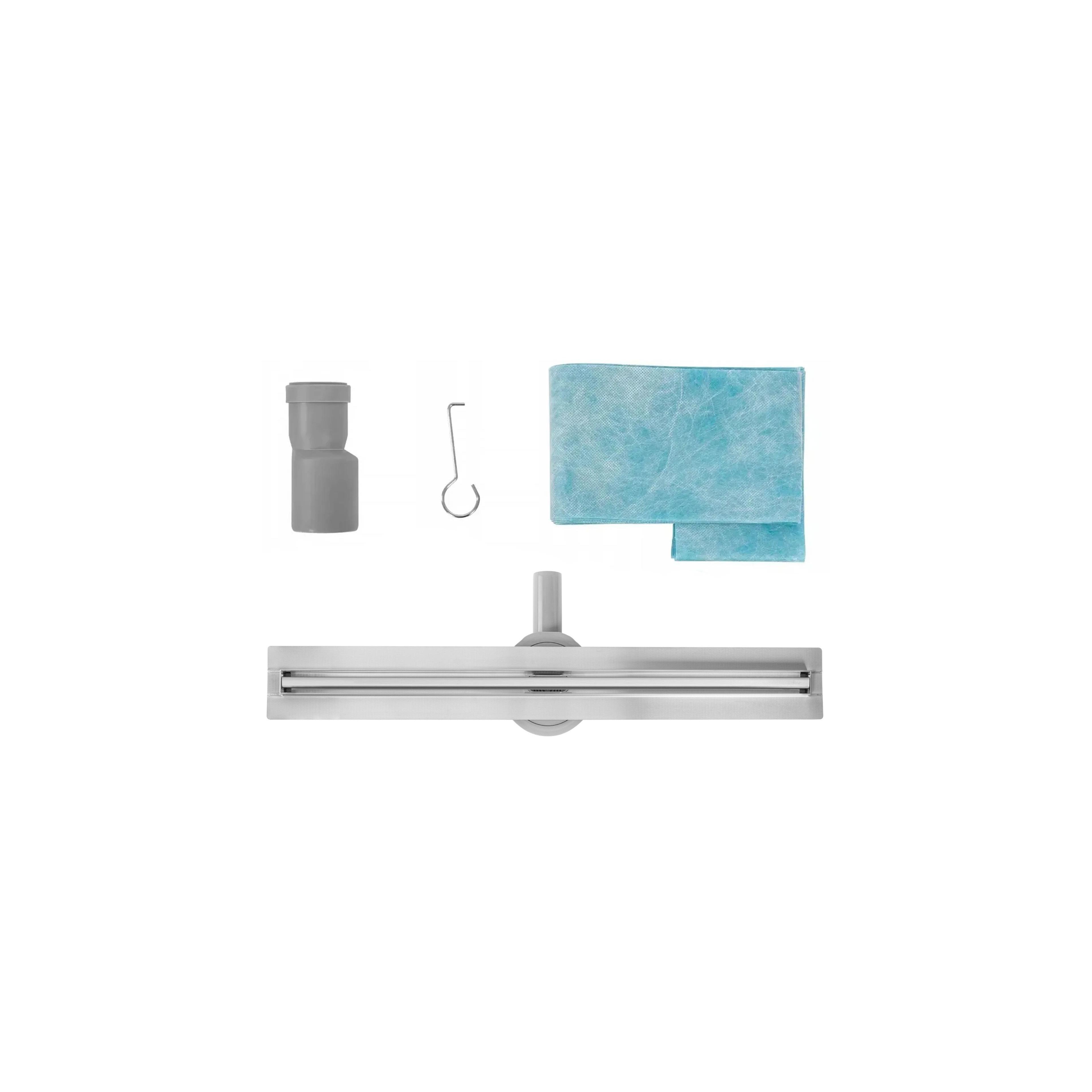 Linear drainage REA Neox Slim pro NICKIEL BRUSH 90