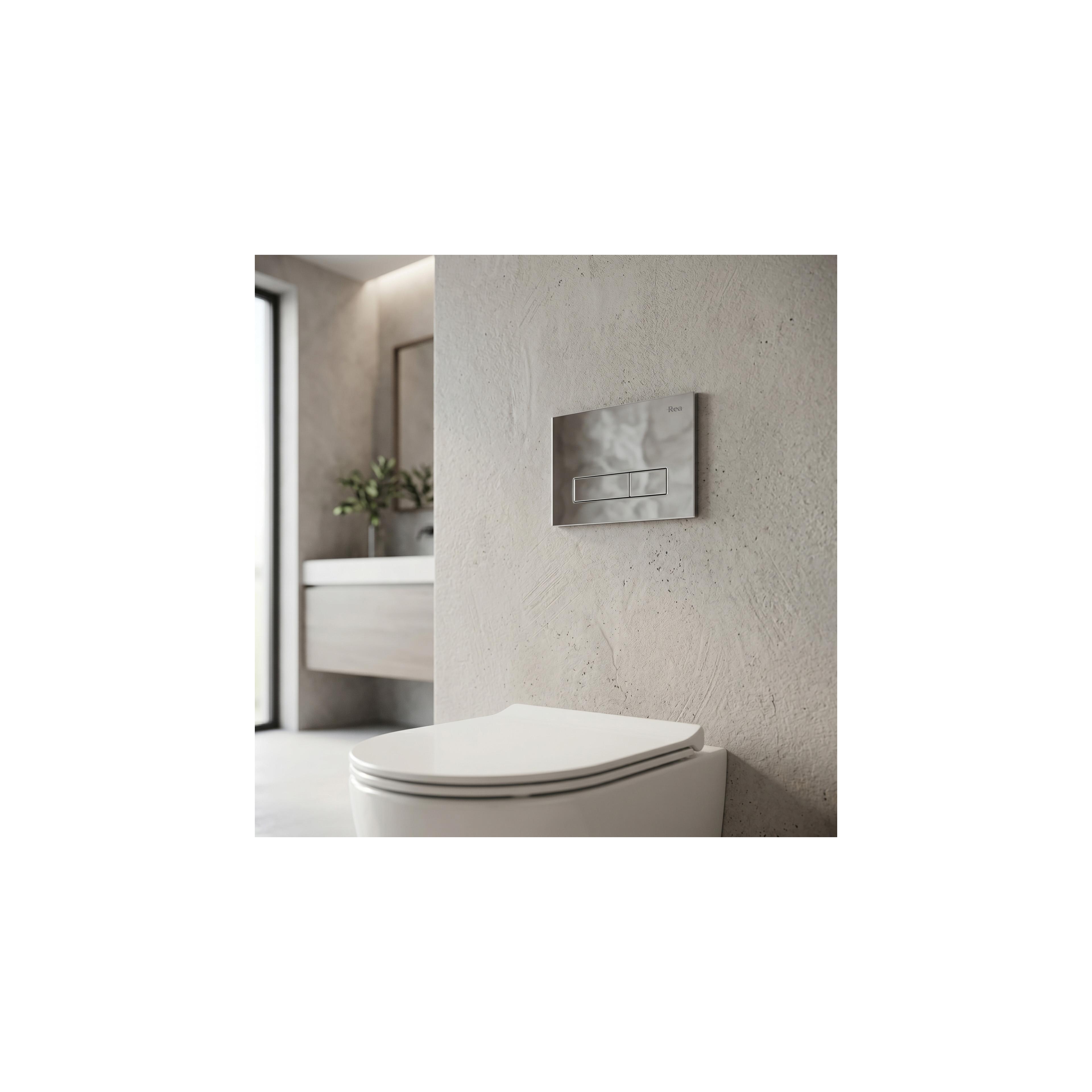 Montagerahmen Unterputz-Set Slim 024N für WC-Becken mit HD Chrom-Taste