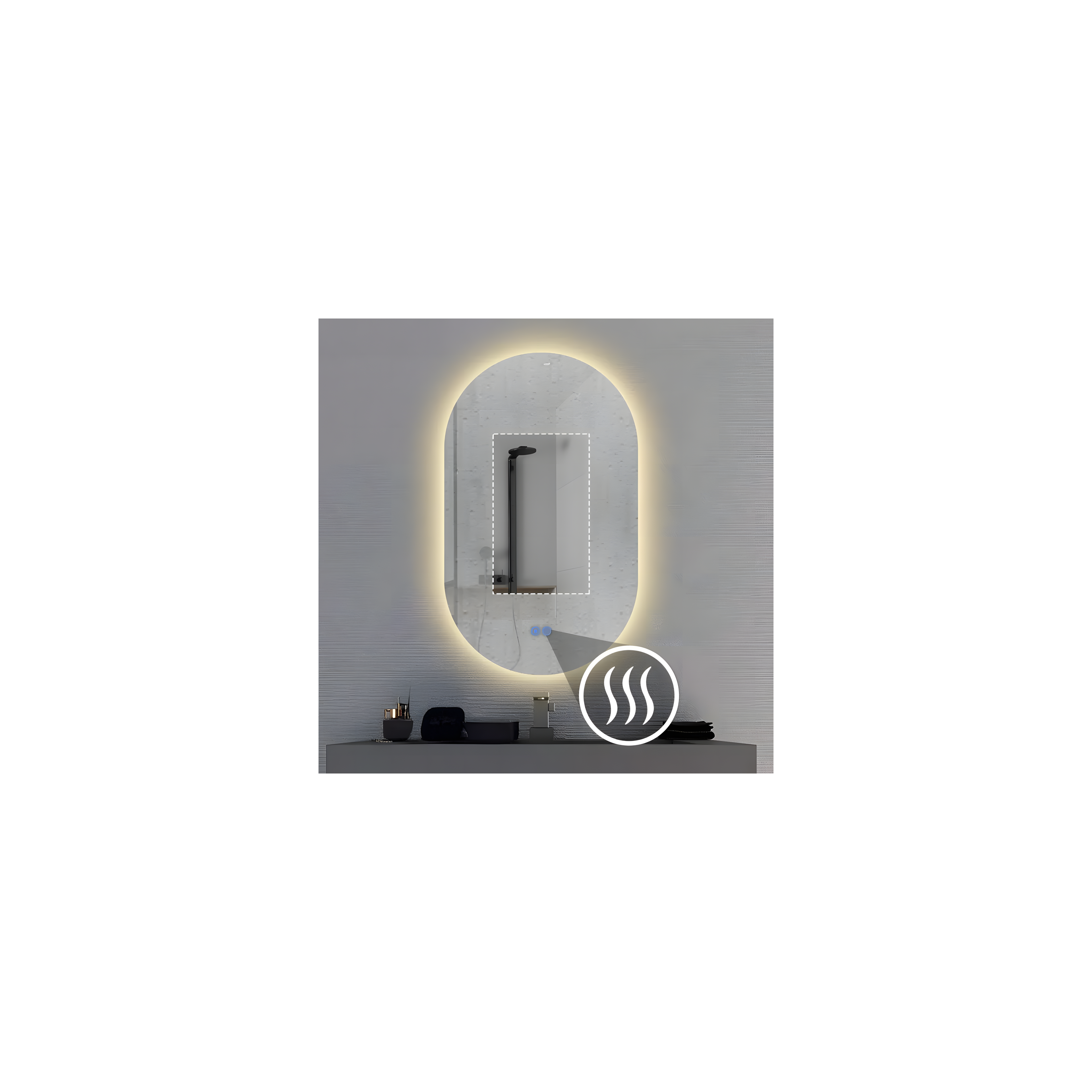 Mirror LED 50x80cm S027