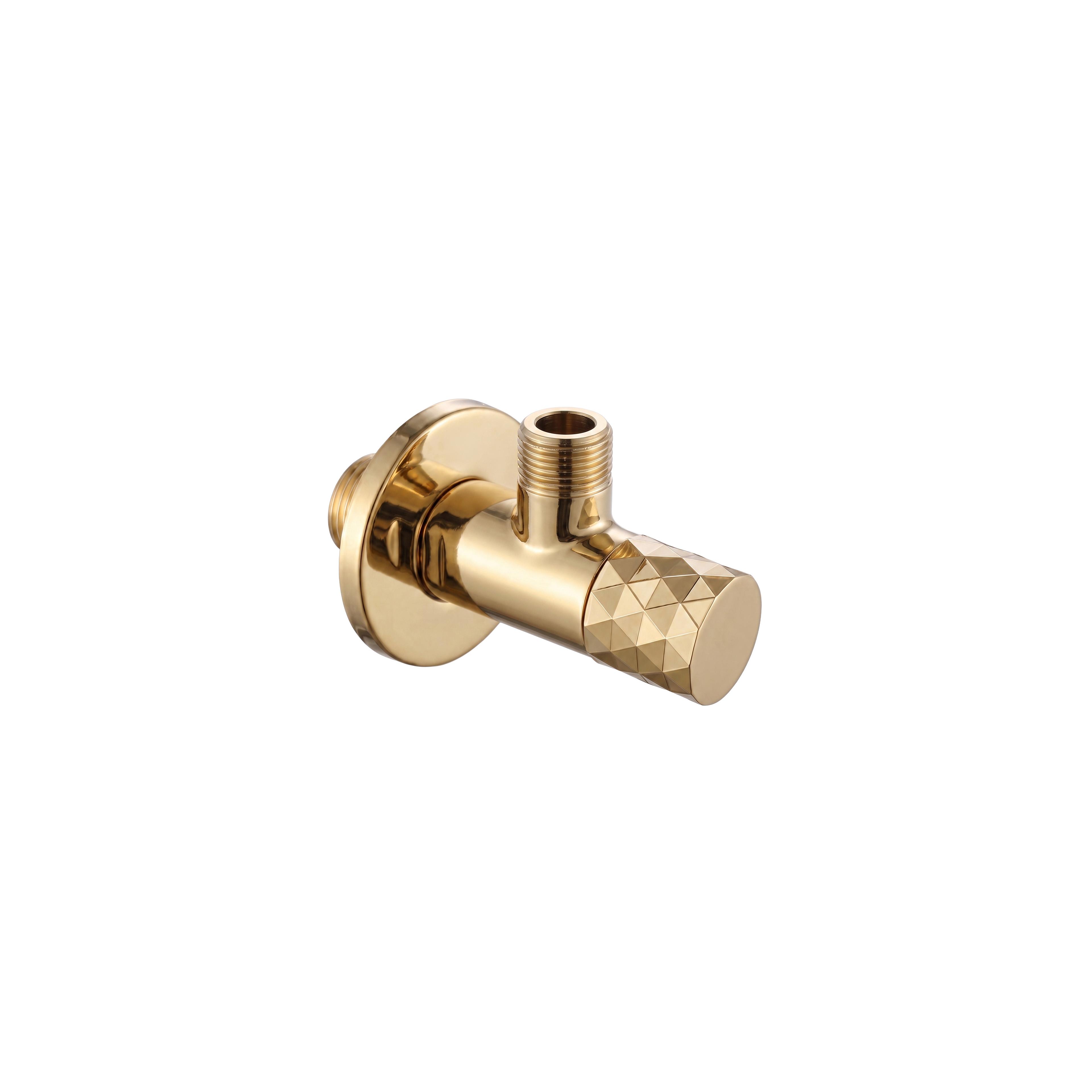 Zawór kątowy Diamond 03 1/2" x 3/8" Złoty