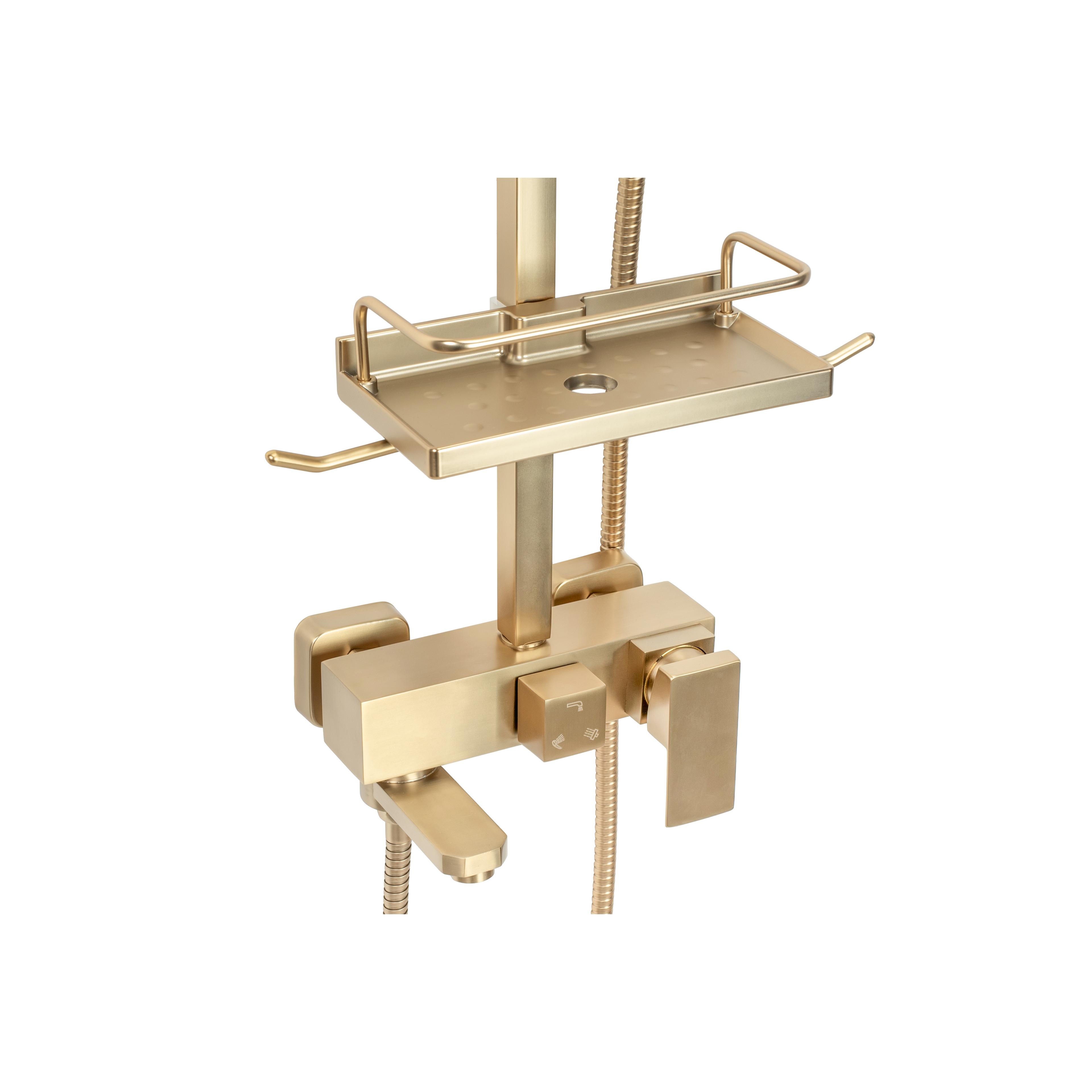 Duschgarnitur REA JACK BRUSHED GOLD