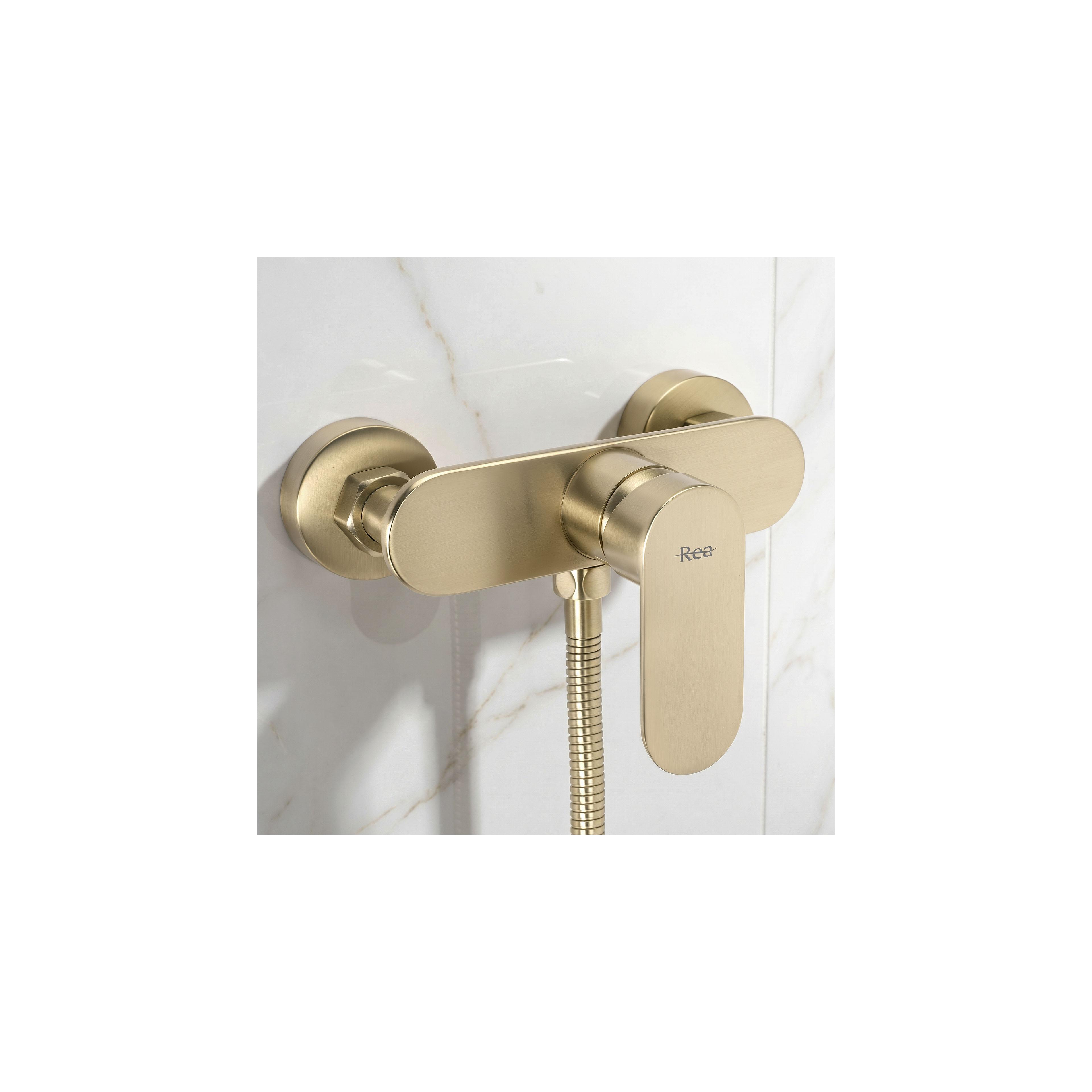 Duscharmatur REA DROP Brush Gold