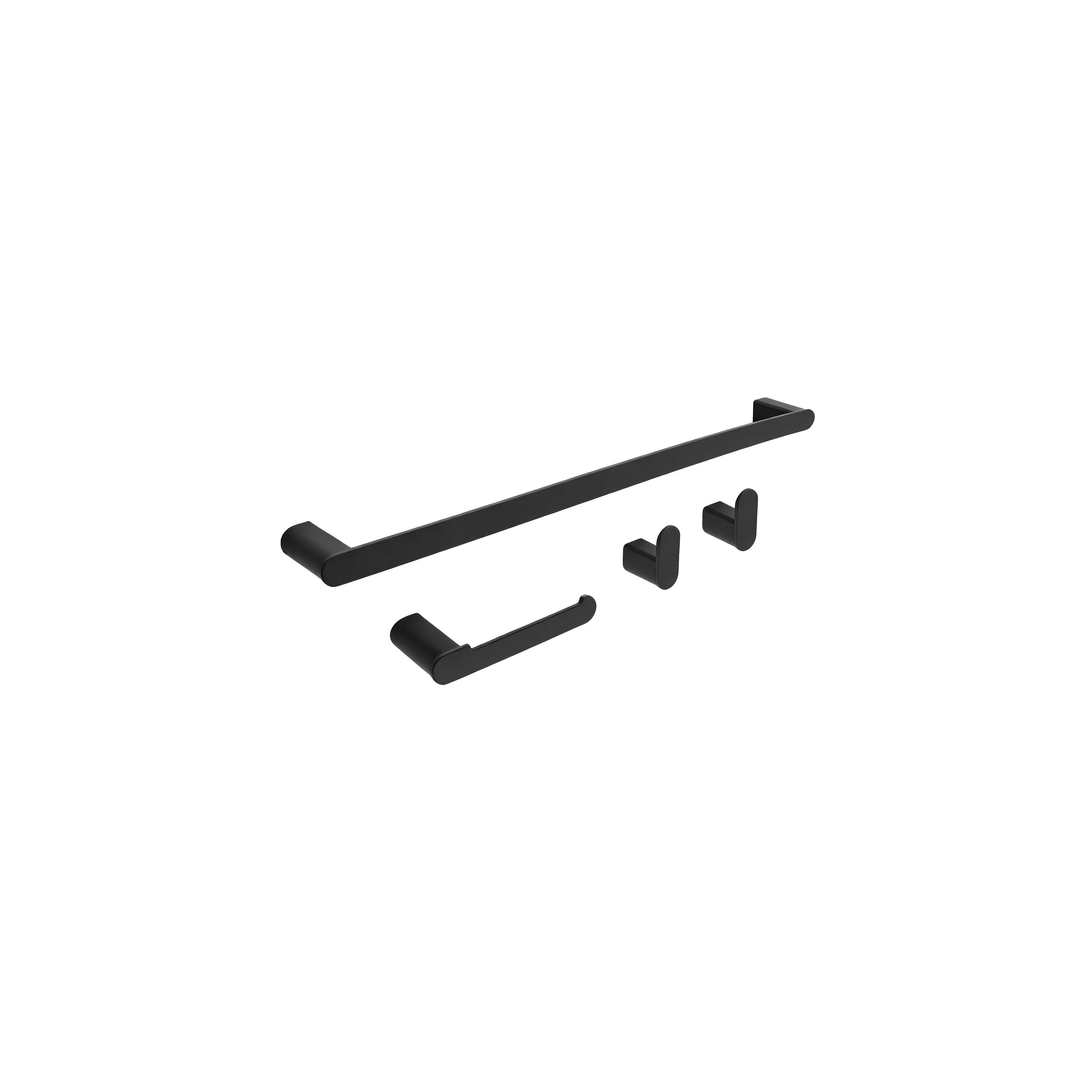 Badezimmer-Accessoire-Set Mati Black 4-teilig