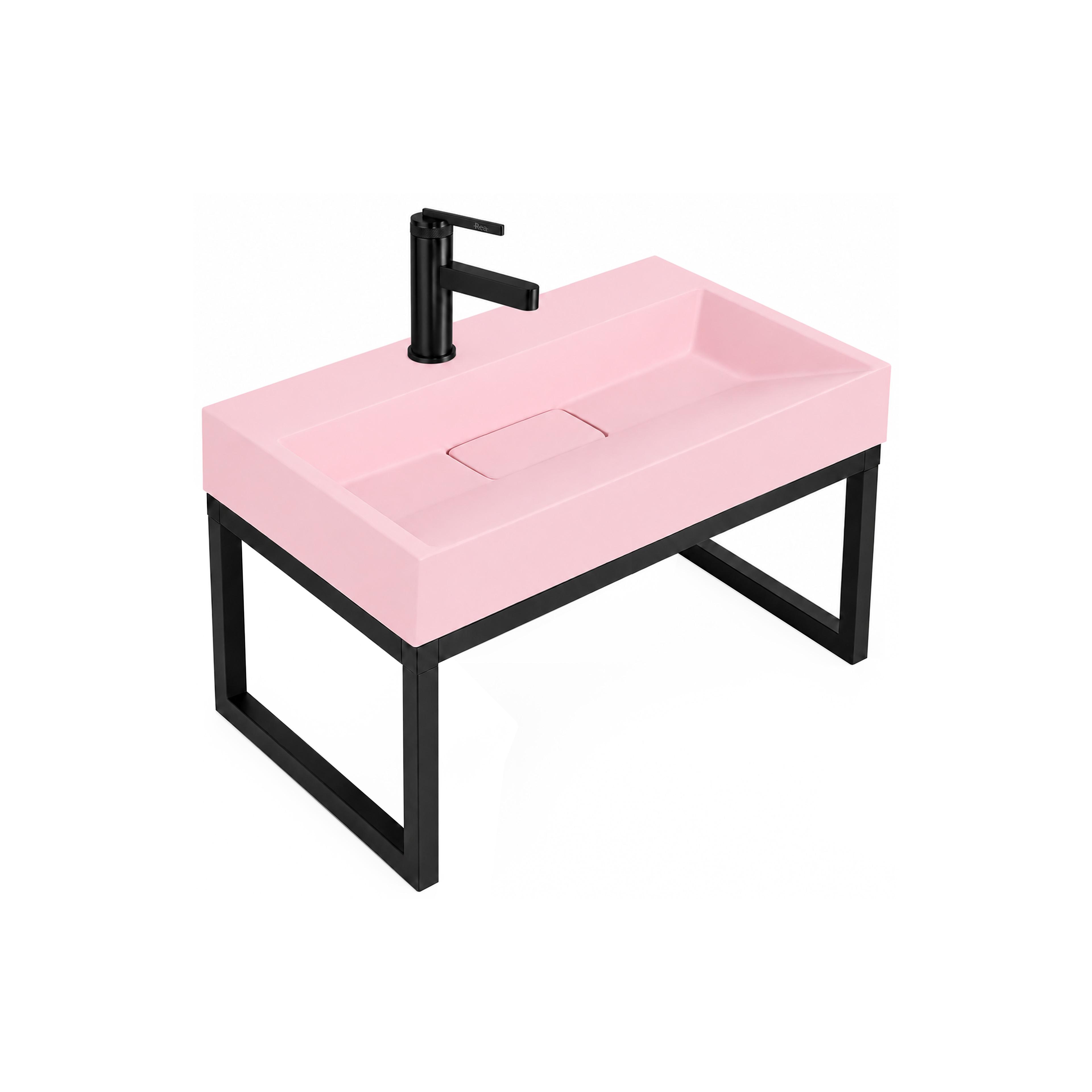 Lavabo de conglomerado GOYA PINK 60CM + marco