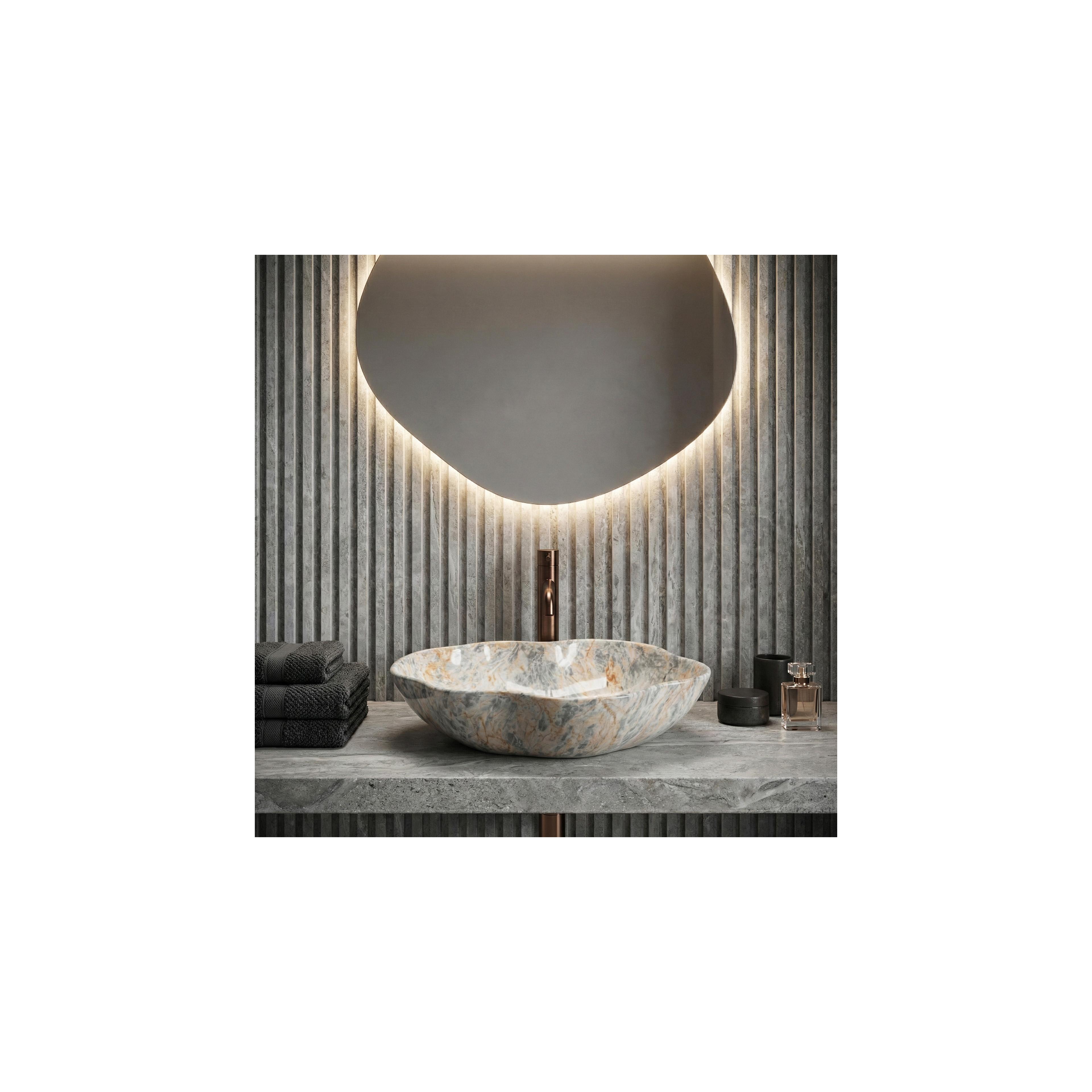 Nadgradni umivaonik Rea Pearl Ruststone