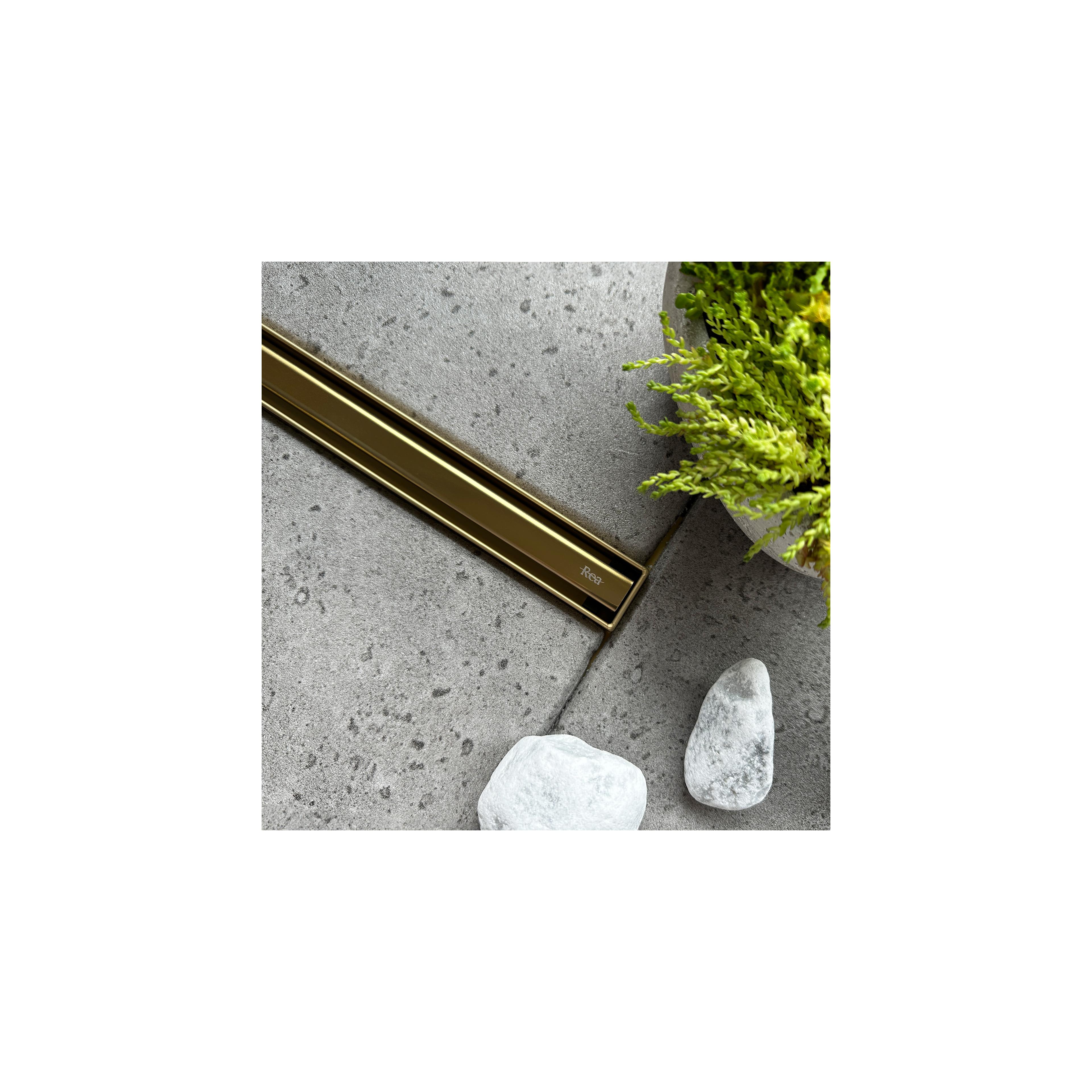 Linear drainage REA Neox Slim pro Gold 100