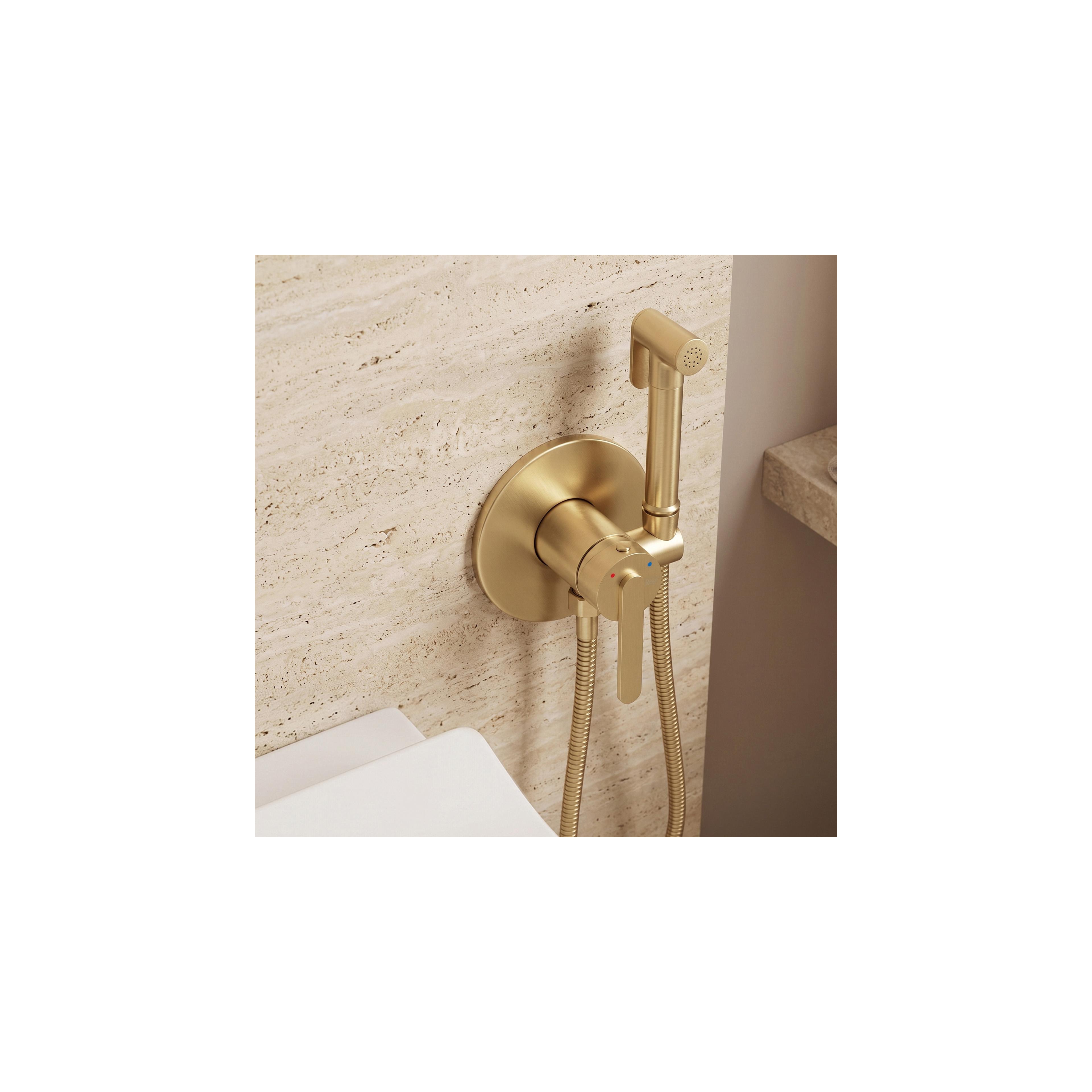 Bidetarmatur REA Ontario Brush Gold