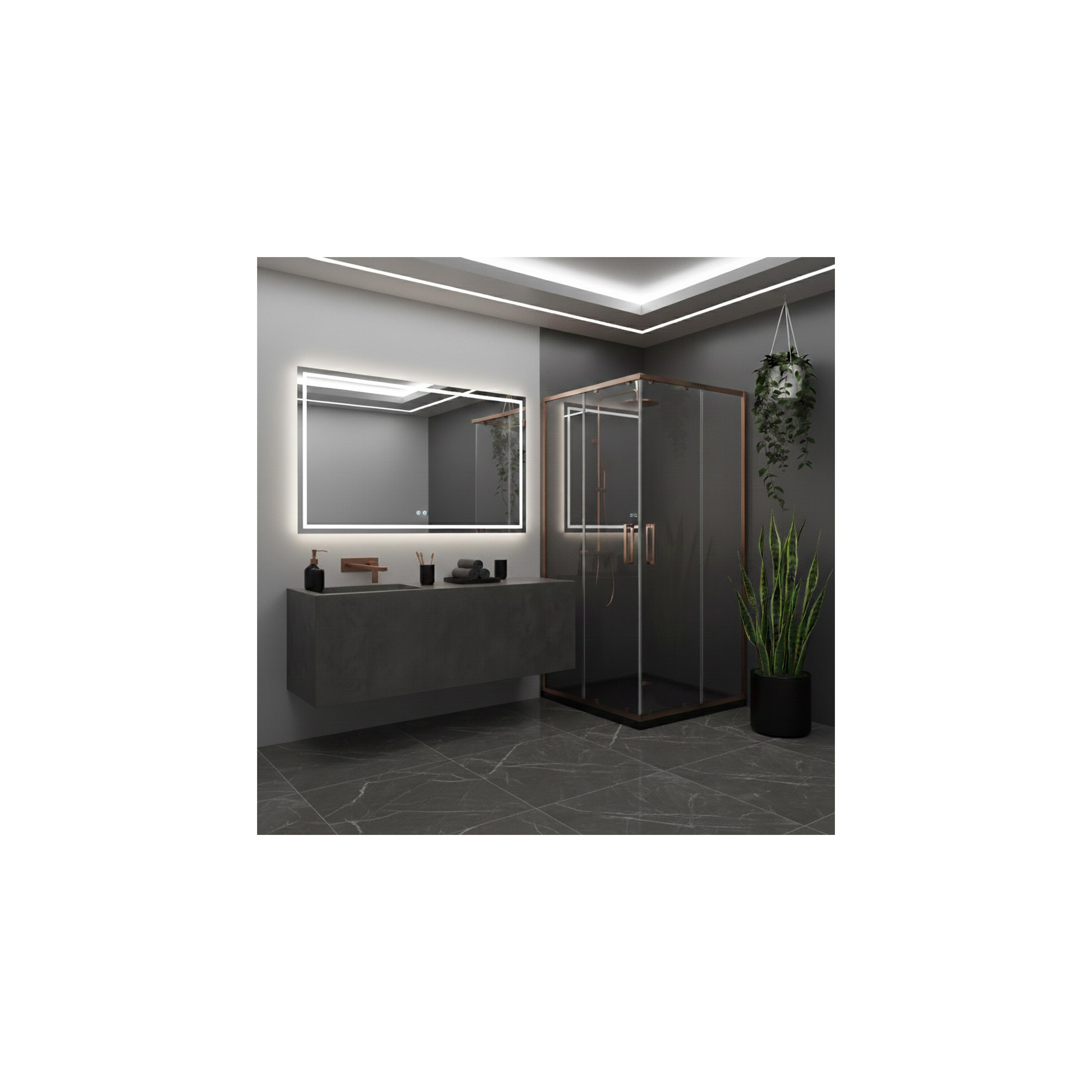 Duschkabine Rea City 90x90 Brush Copper