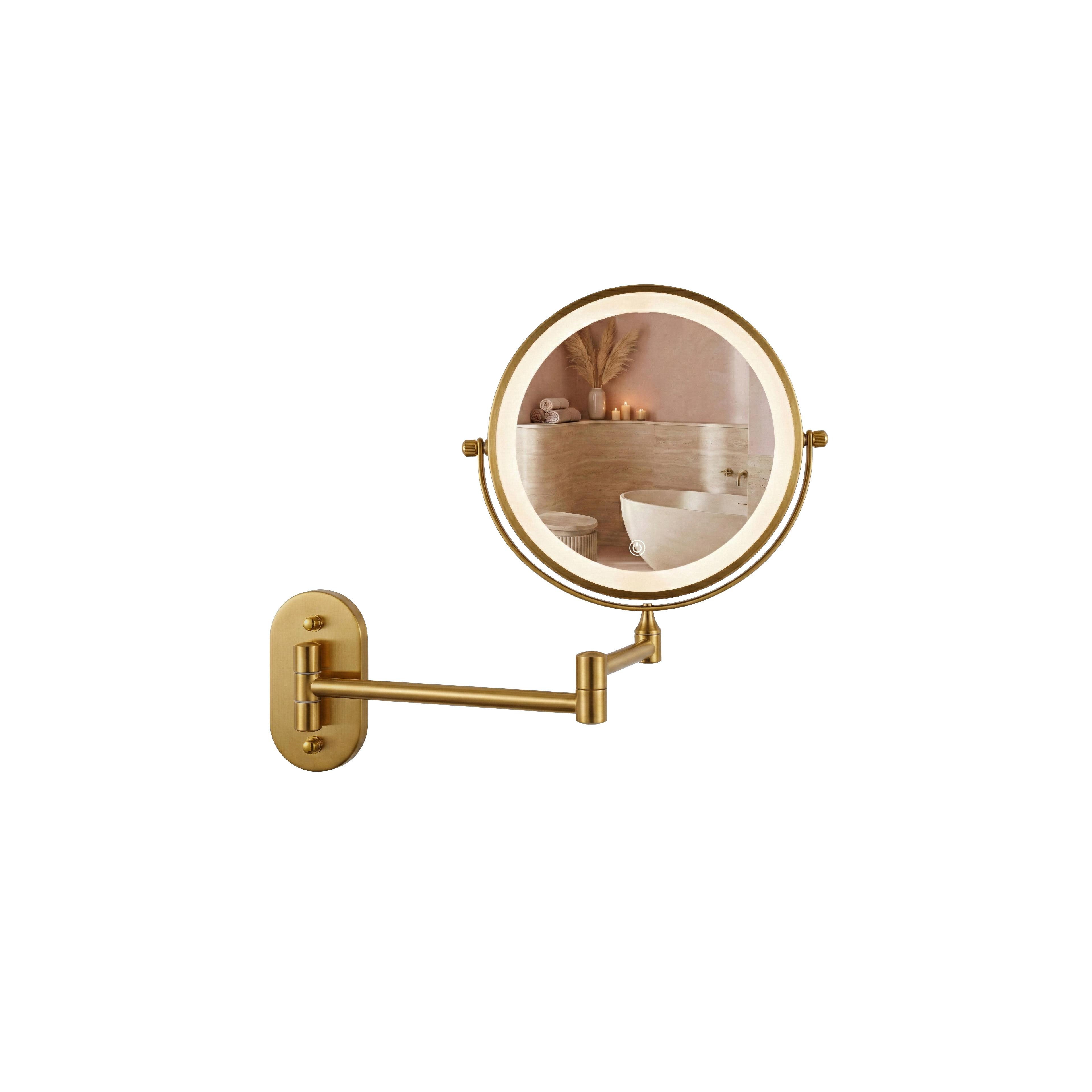 Mirror LED Glow Old Gold