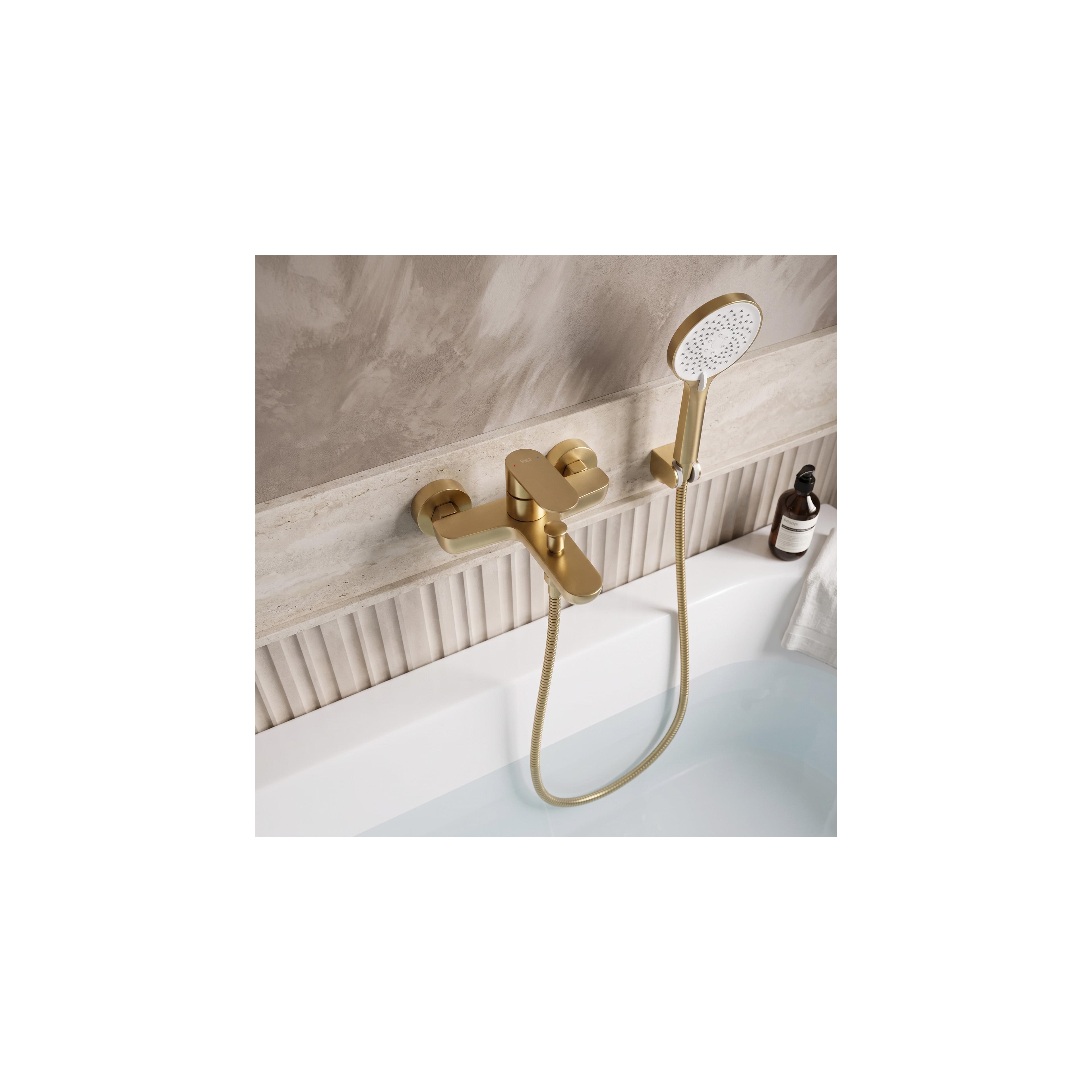 Badkarsblandare REA Logan Brush Gold