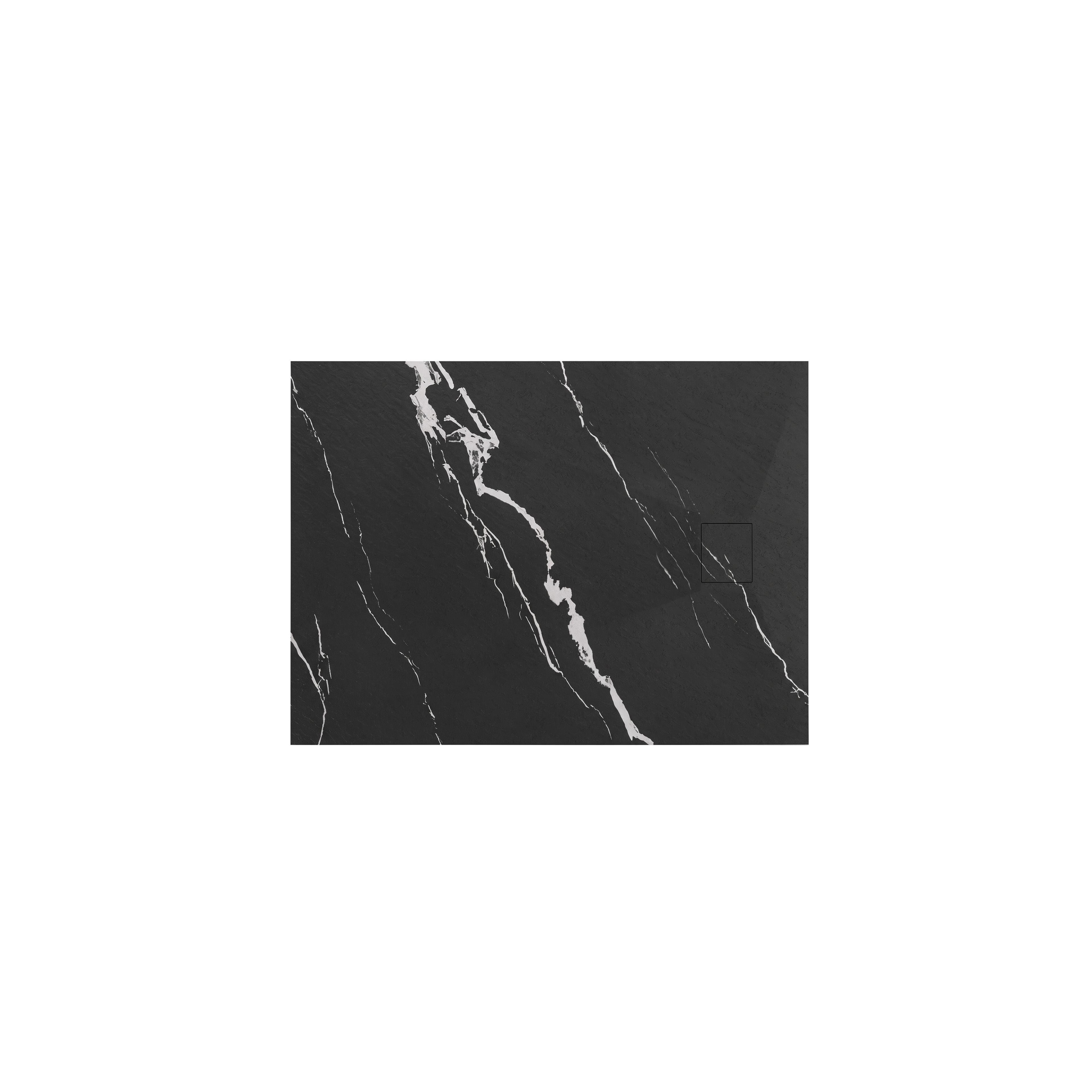 Duschtasse Magnum CARRARA BLACK 80x100