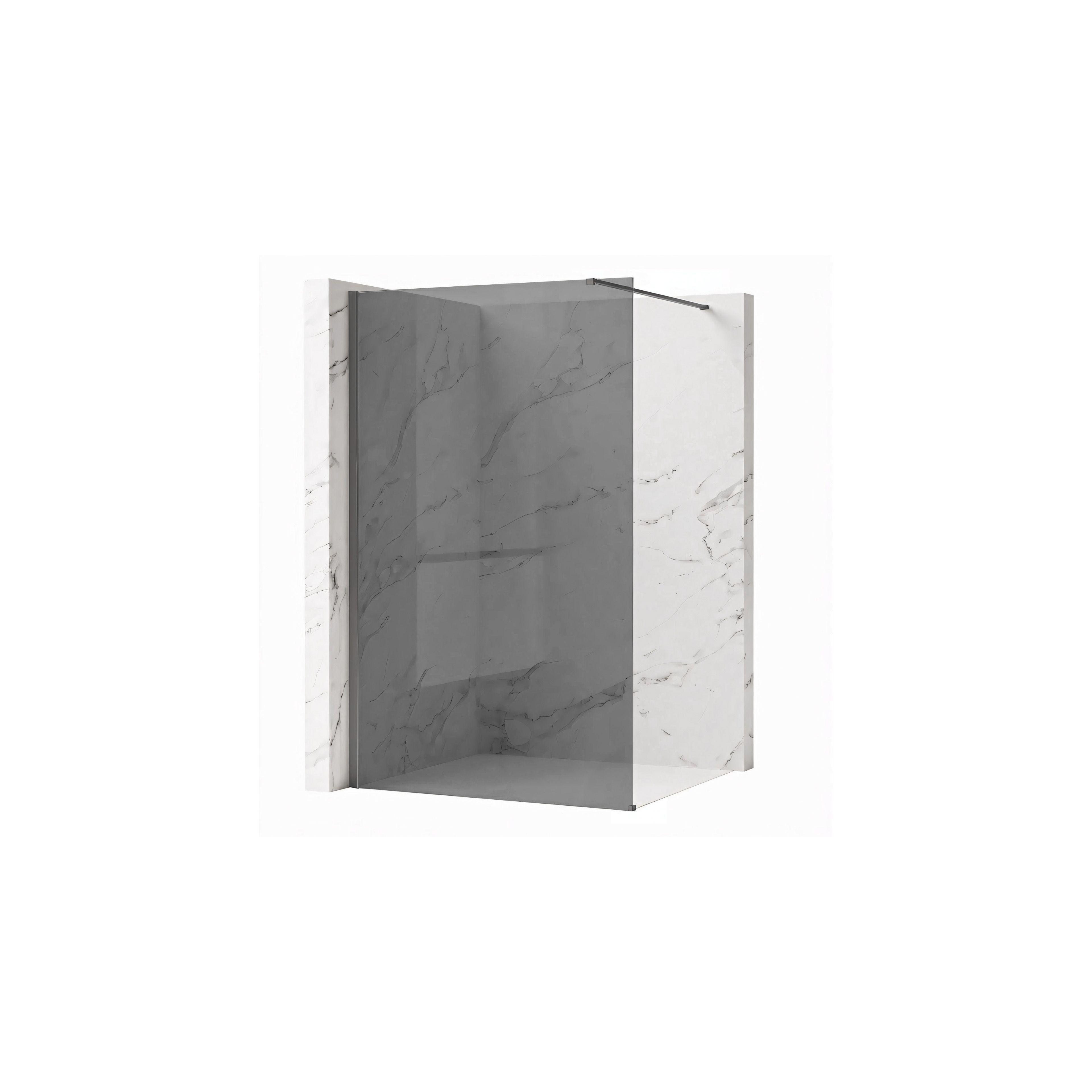 Duschwand Rea Flexi Grey / Titan 100