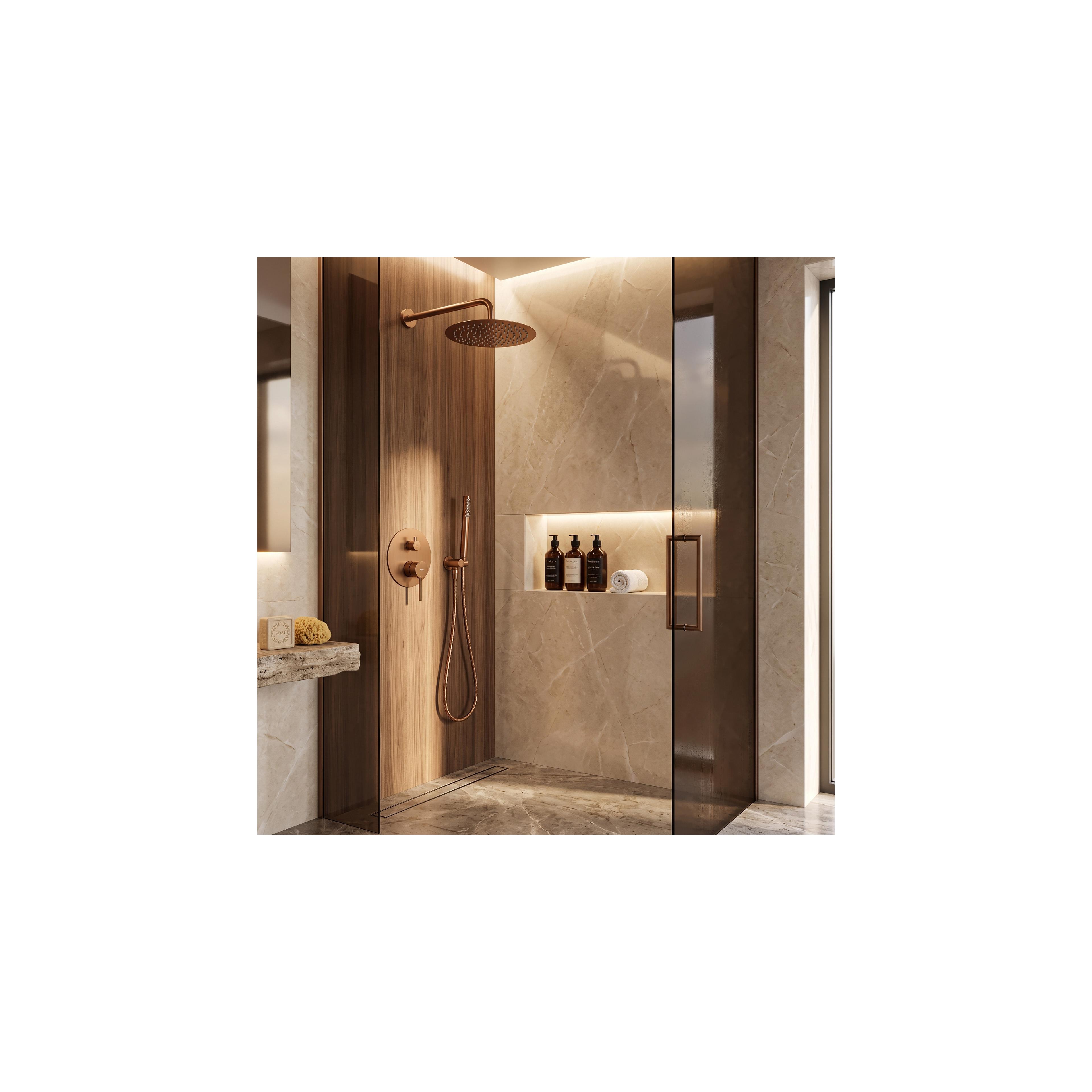 Shower system  Rea Lungo Copper Brush  + BOX