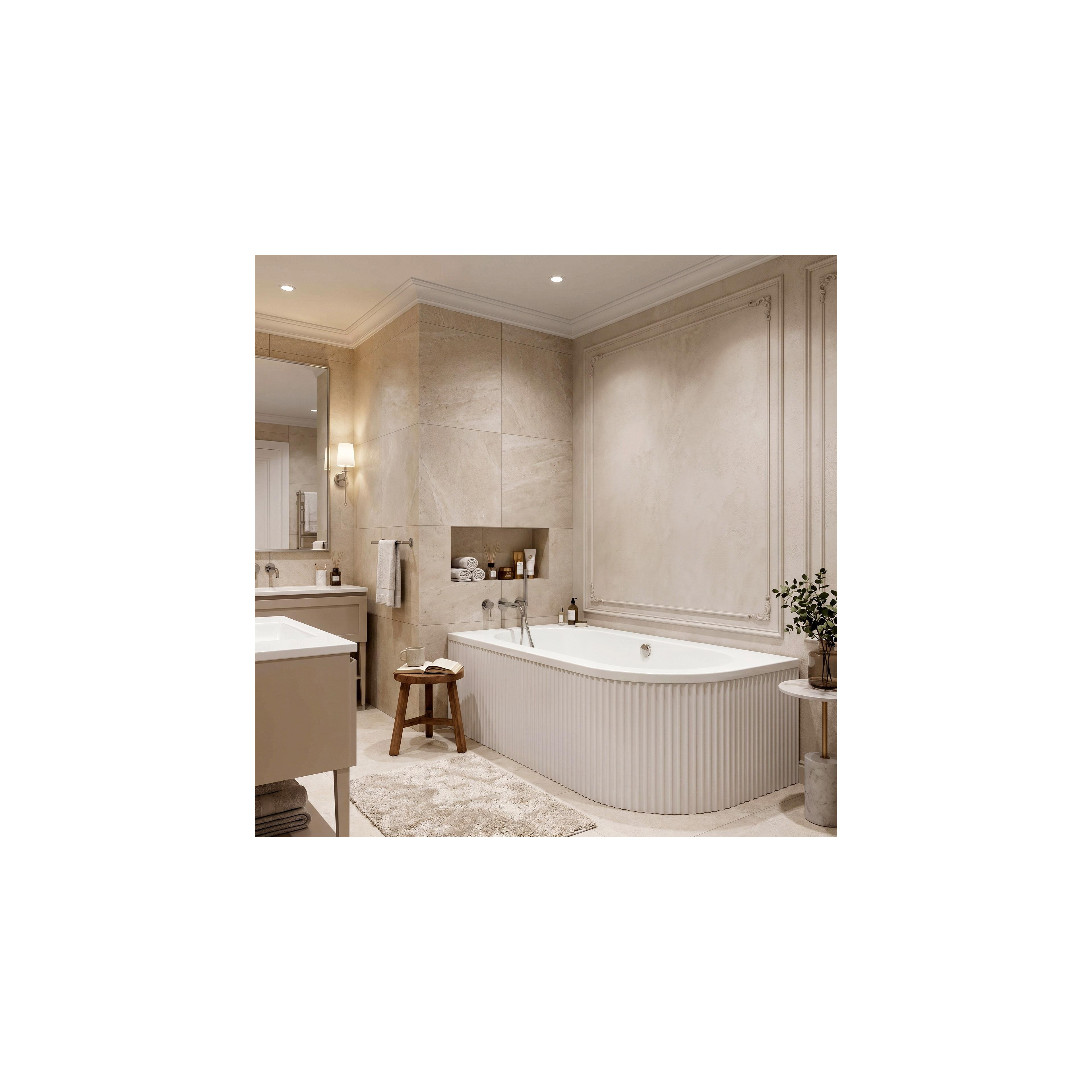Acryl Eckbadewanne Rea Orion Stripe Left 170cm