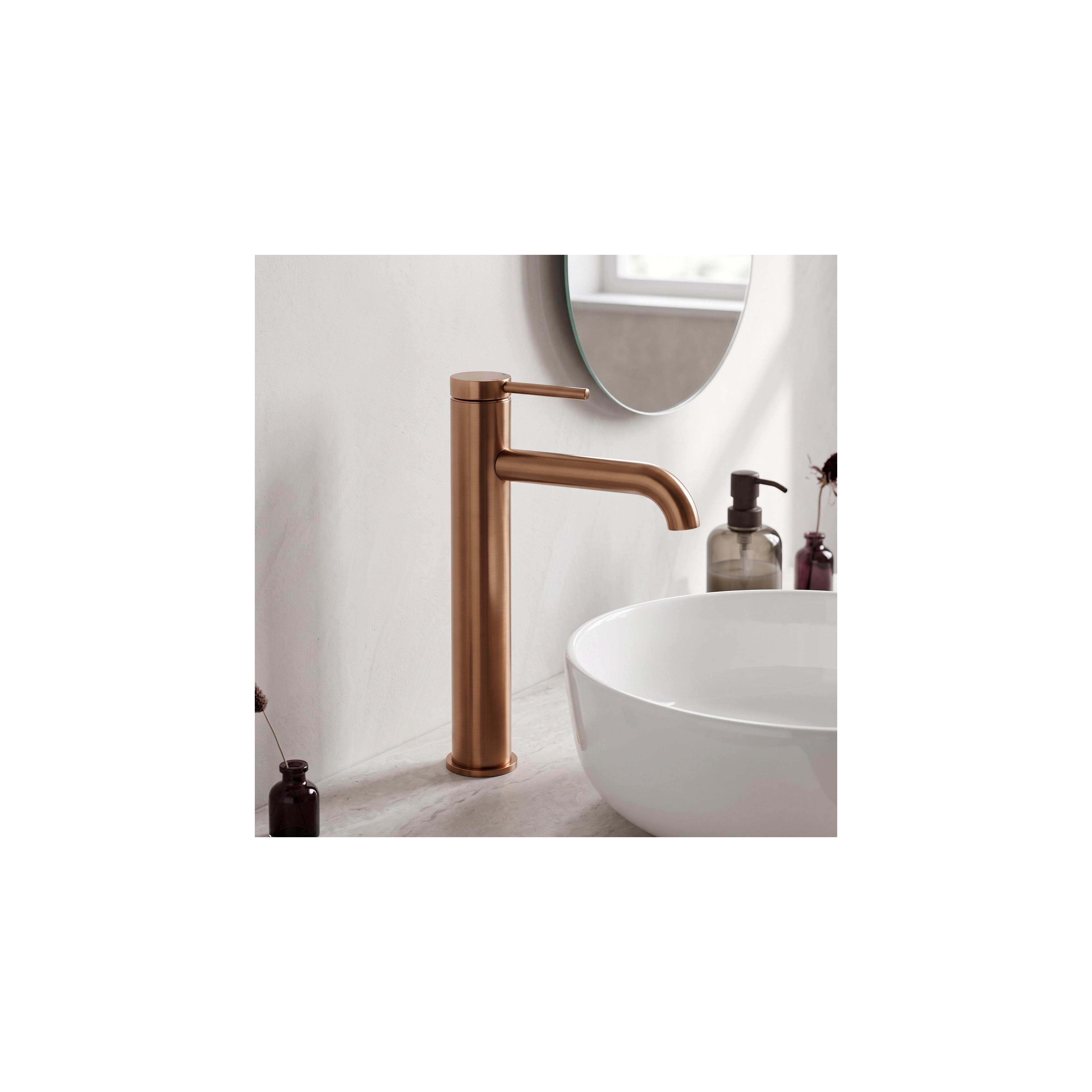 Waschbeckenarmatur Rea Spot Brush Copper High