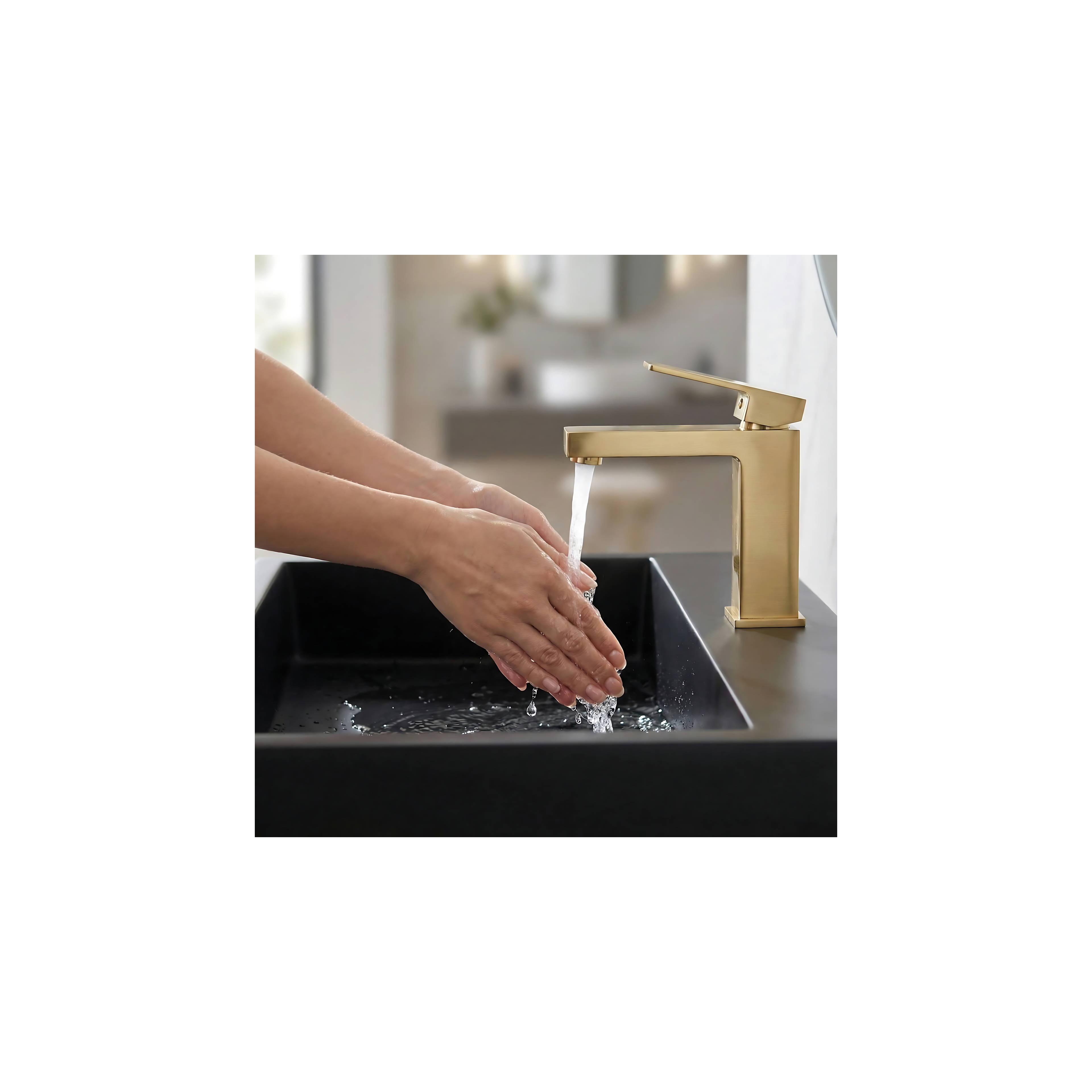 Waschbecken Konglomerat GOYA Black Matt 60 cm