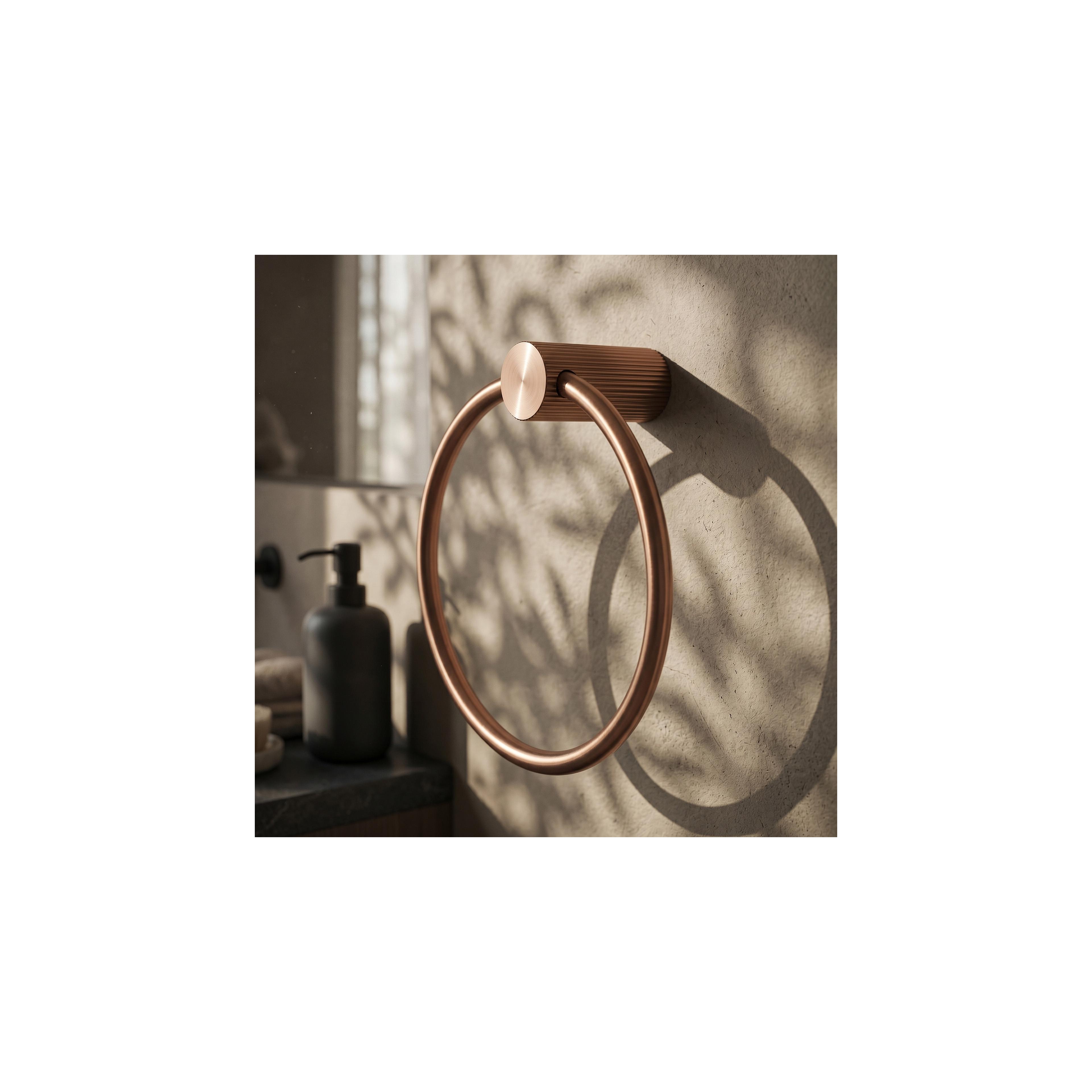 Badezimmerhaken Ring 64106 SOLO Brush Copper