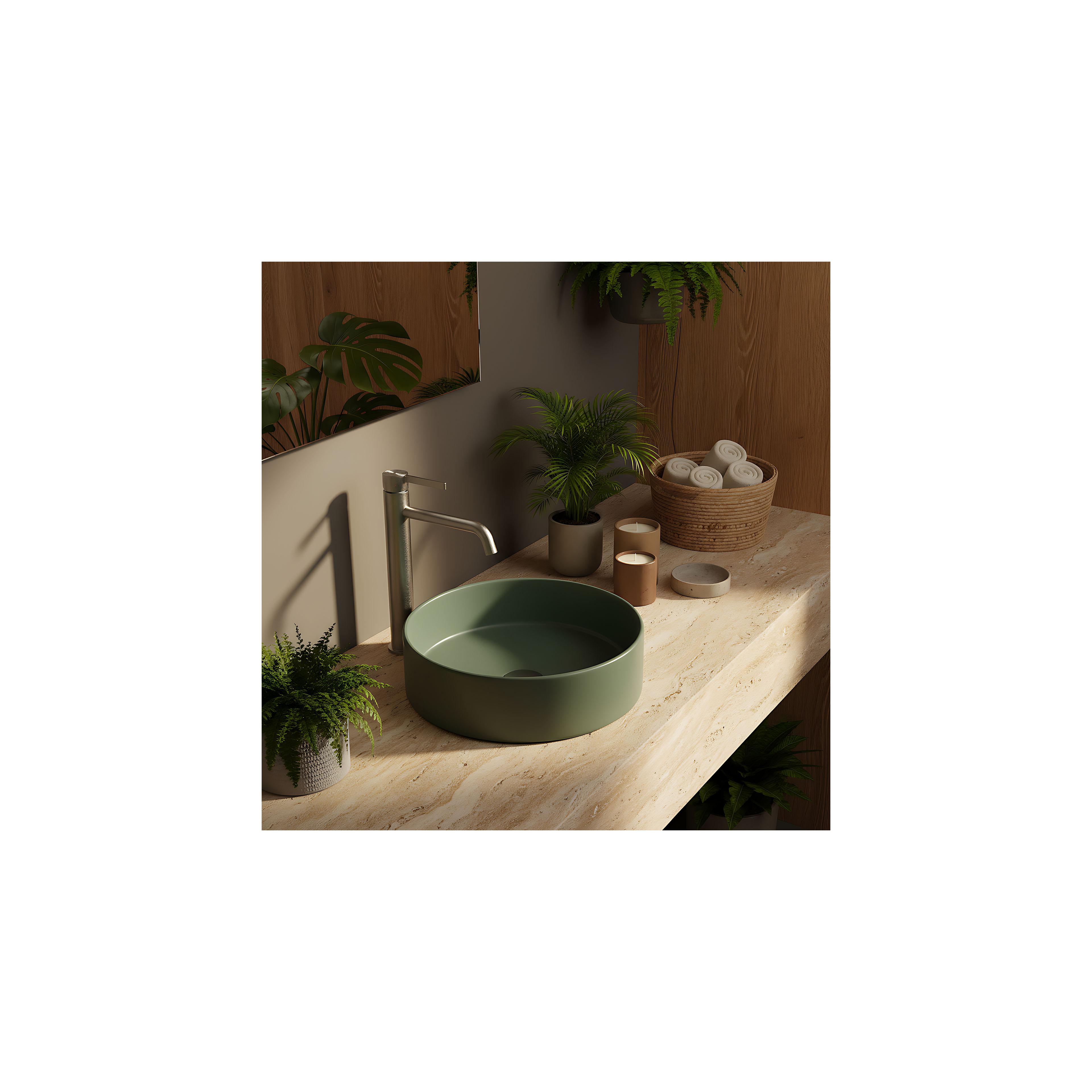 Waschbeckenarmatur Rea Foster Brush Nickel High