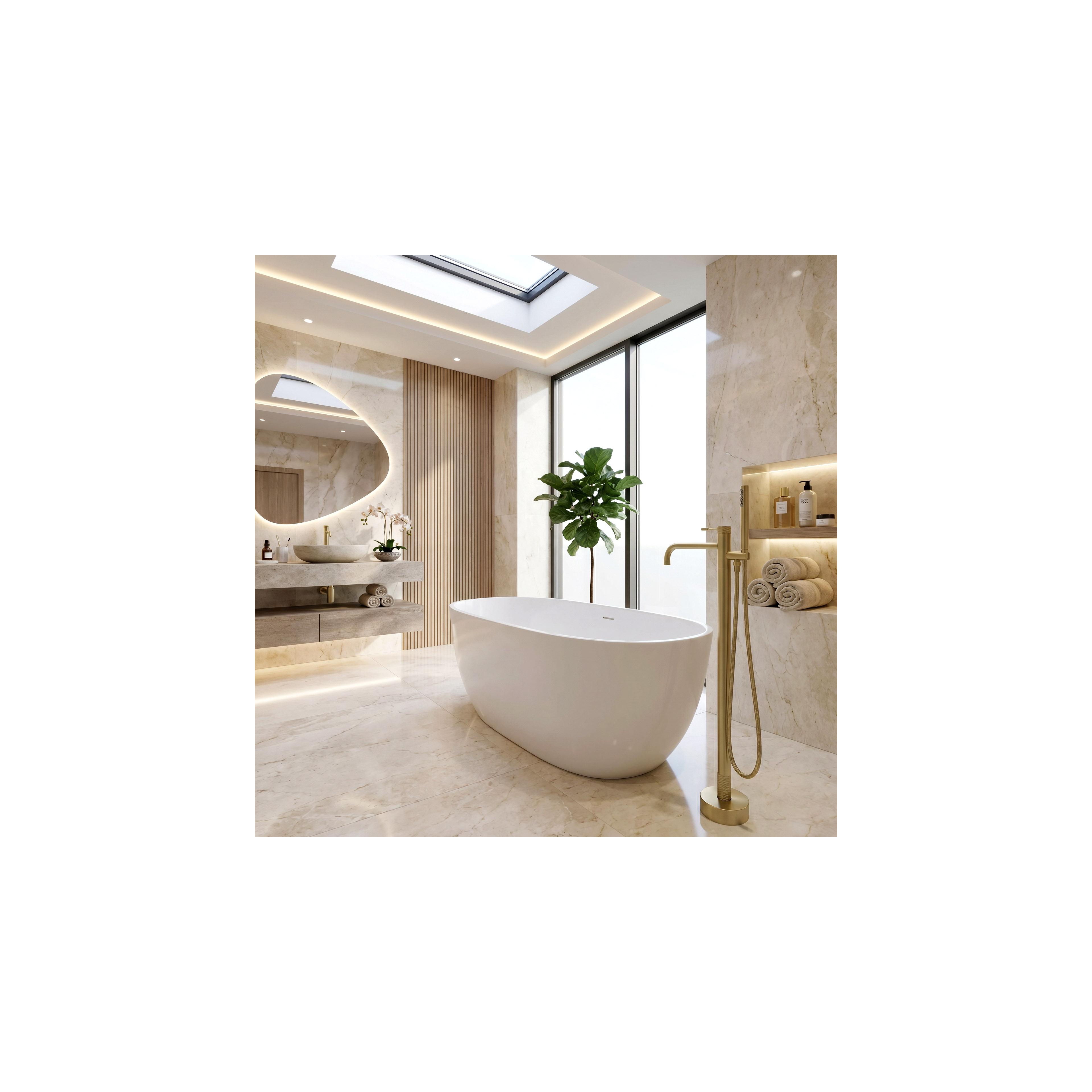 Free-standing faucet Rea Venti Brush Gold