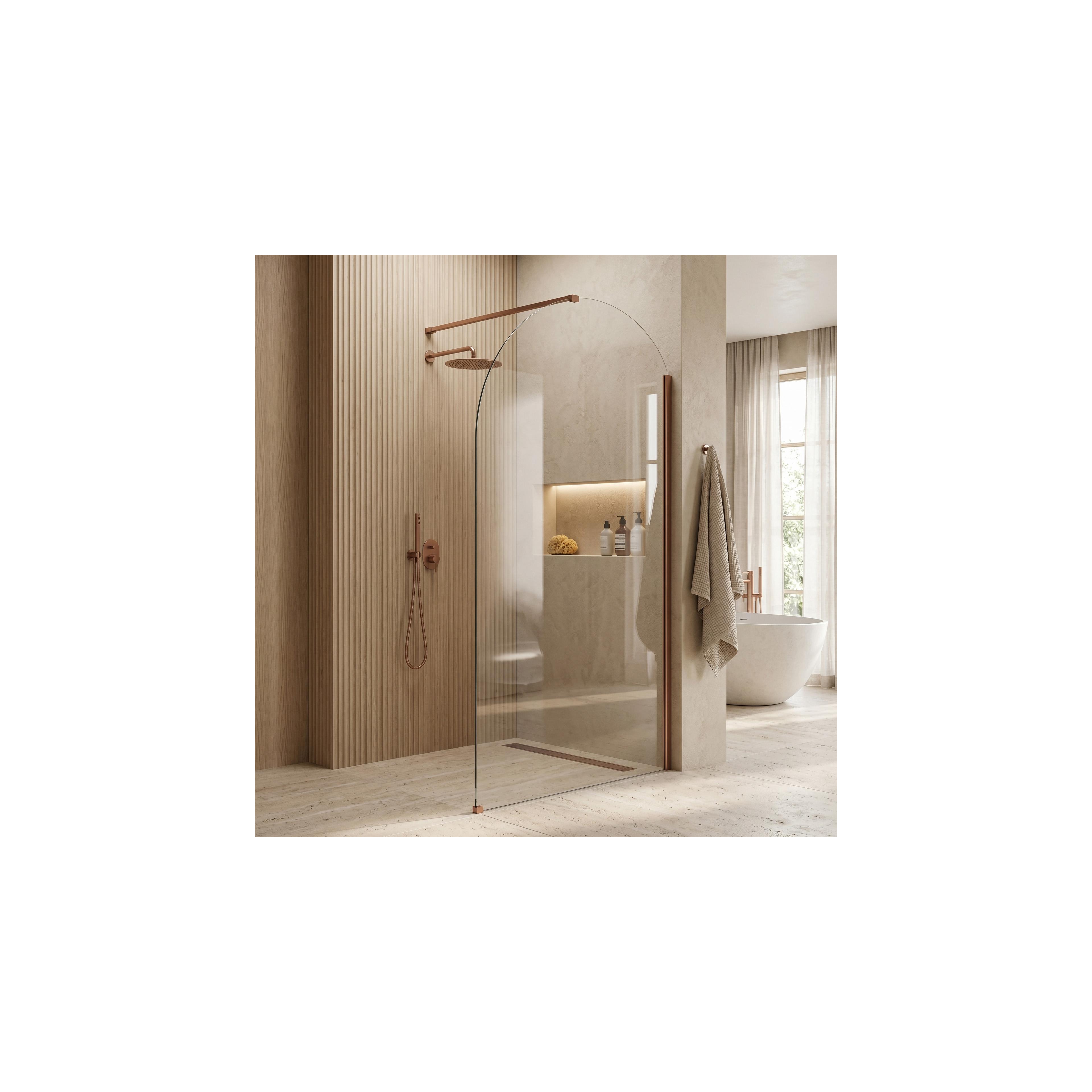 Duschwand Rea Heaven Brush Copper 120