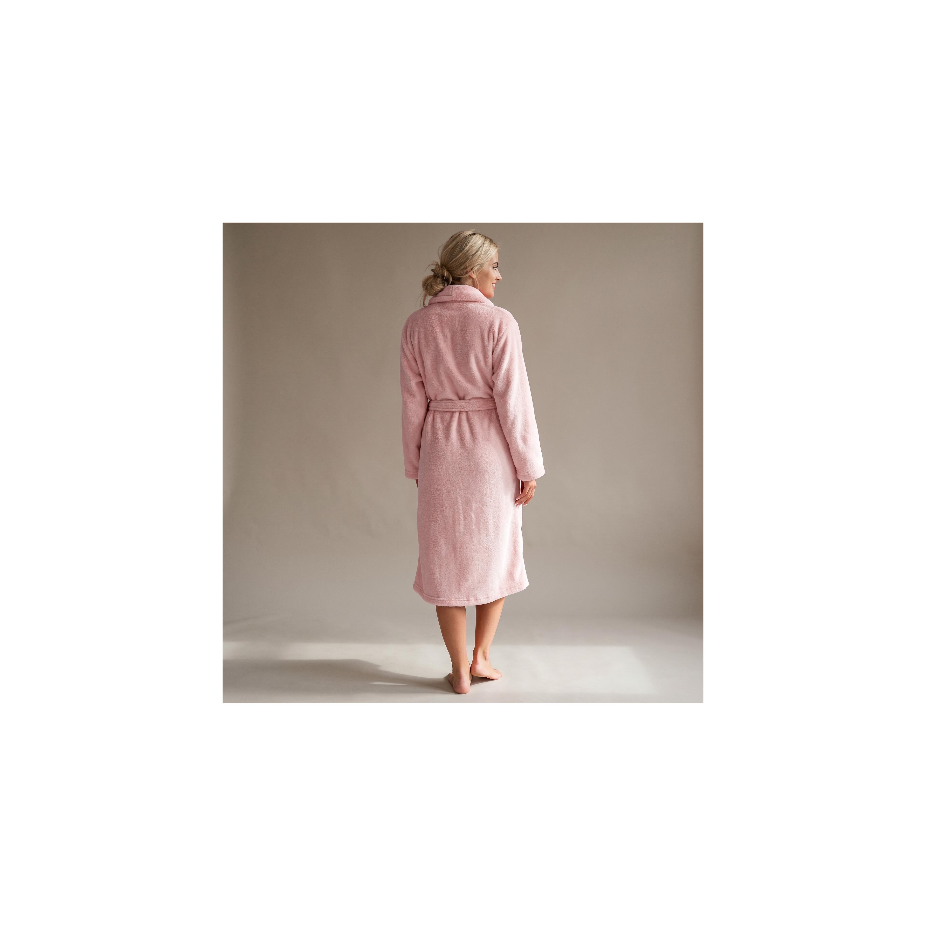 Szlafrok damski Sally Powder Pink L/XL
