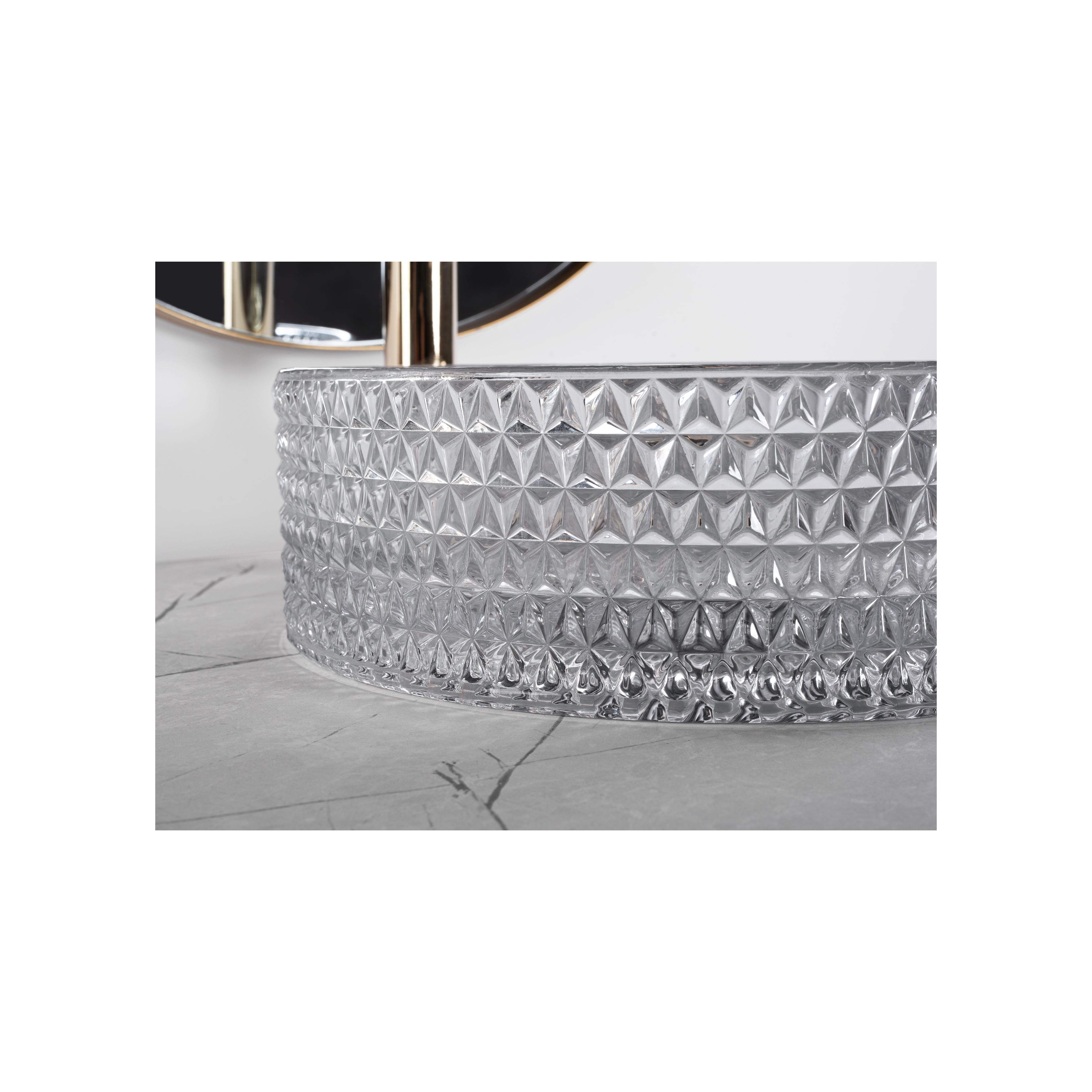 Aufsatzwaschbecken Rea Cristal Light Grey