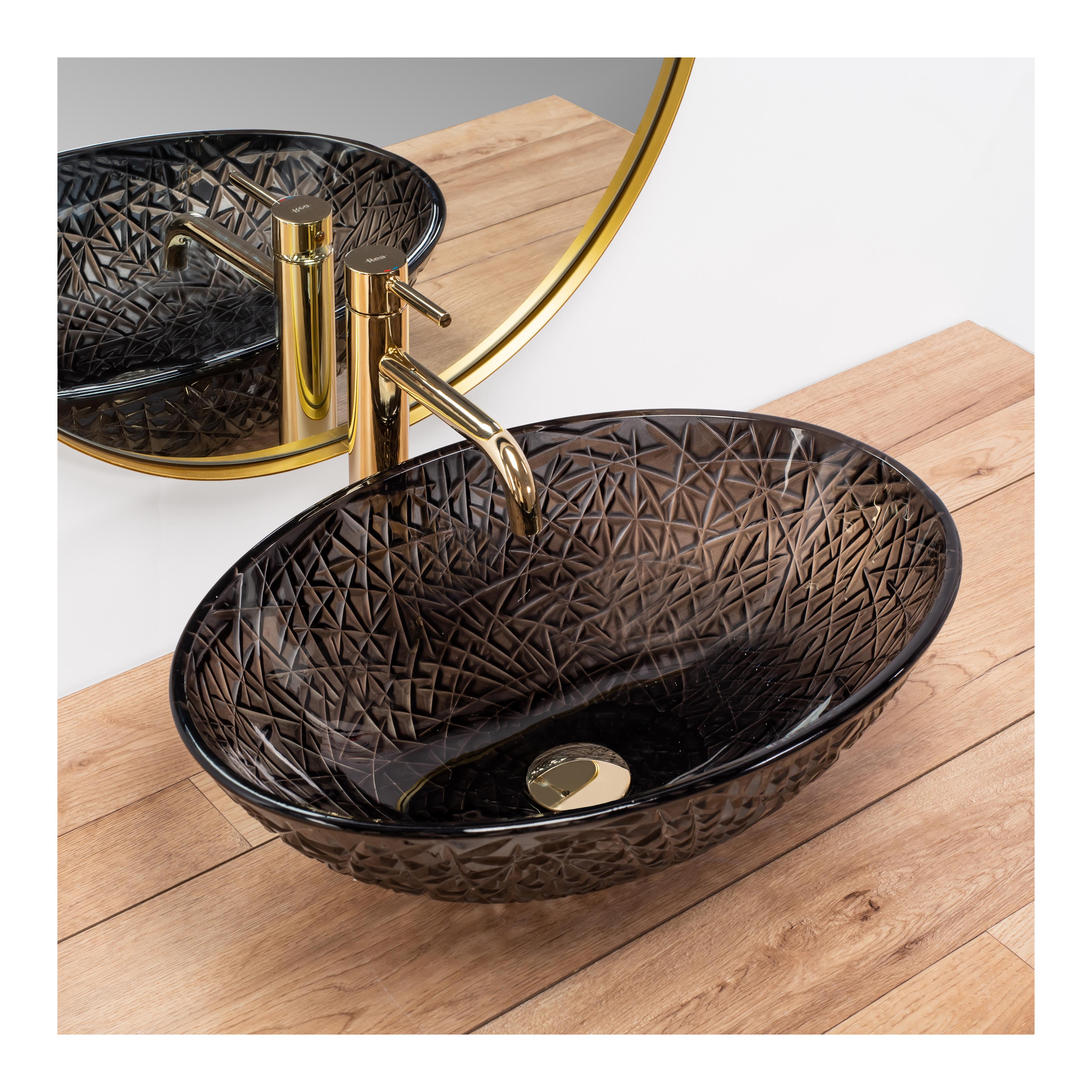 Countertop Basin REA FROST BLACK