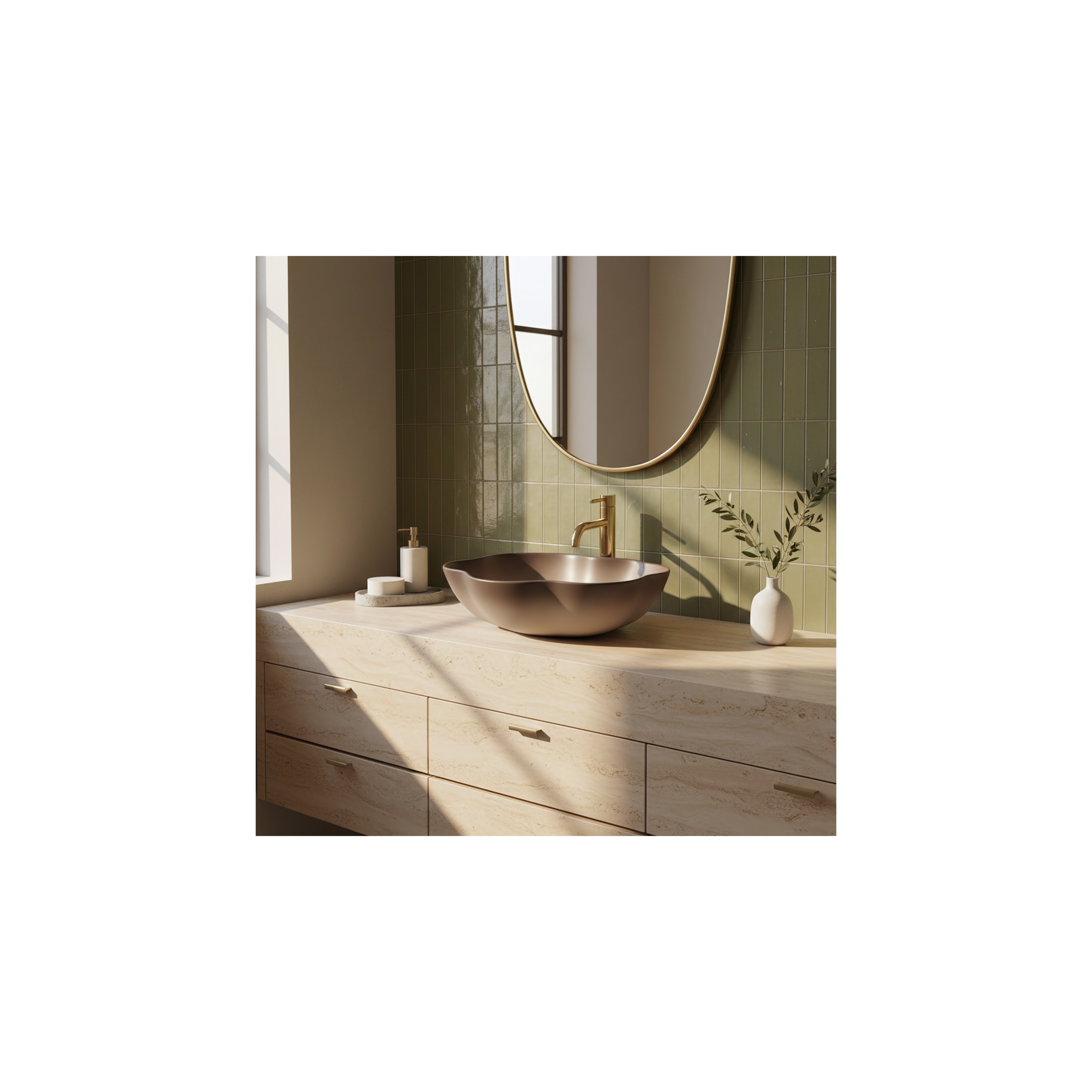 Aufsatzwaschbecken Rea Pearl Ombre