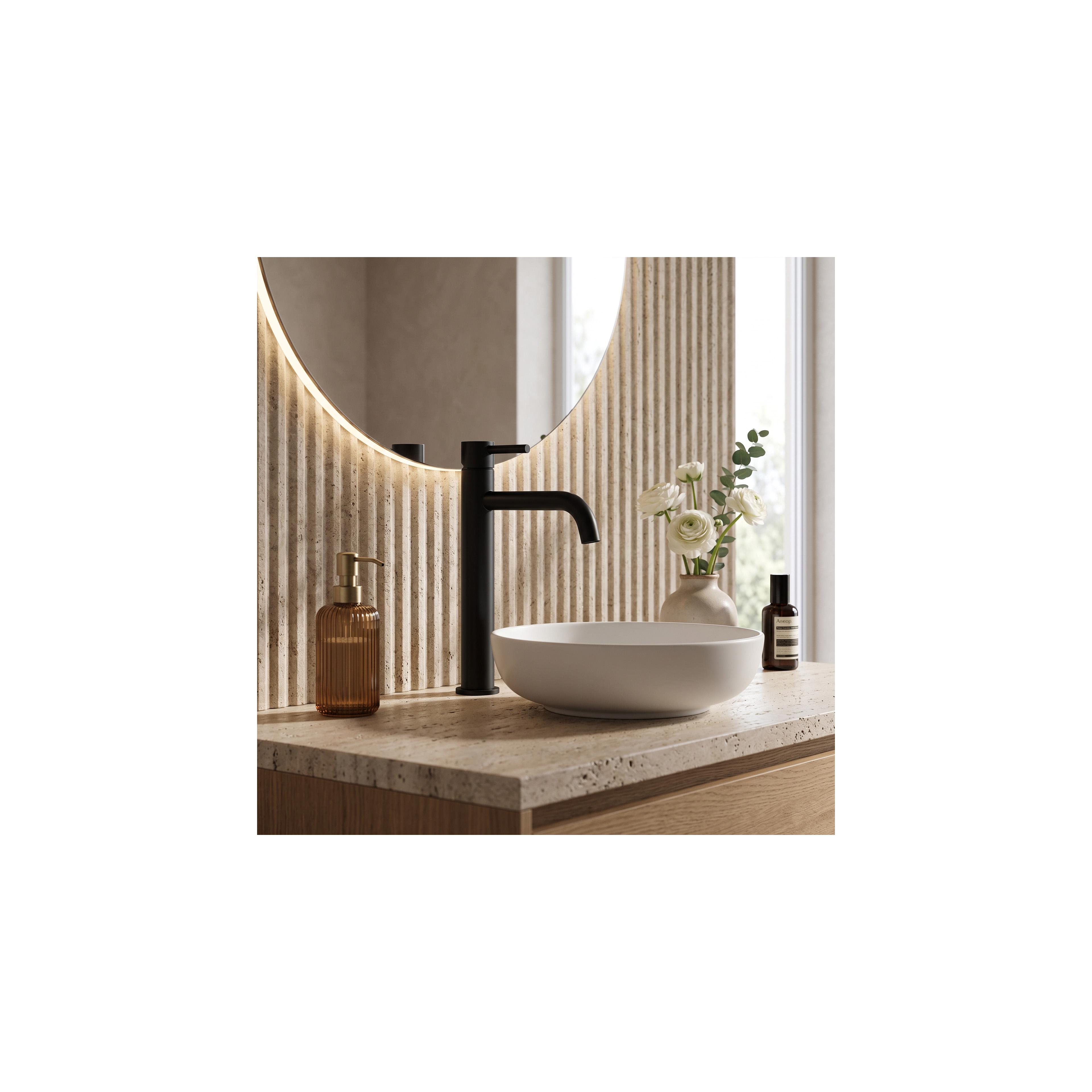 Waschbeckenarmatur Rea Lungo Black High