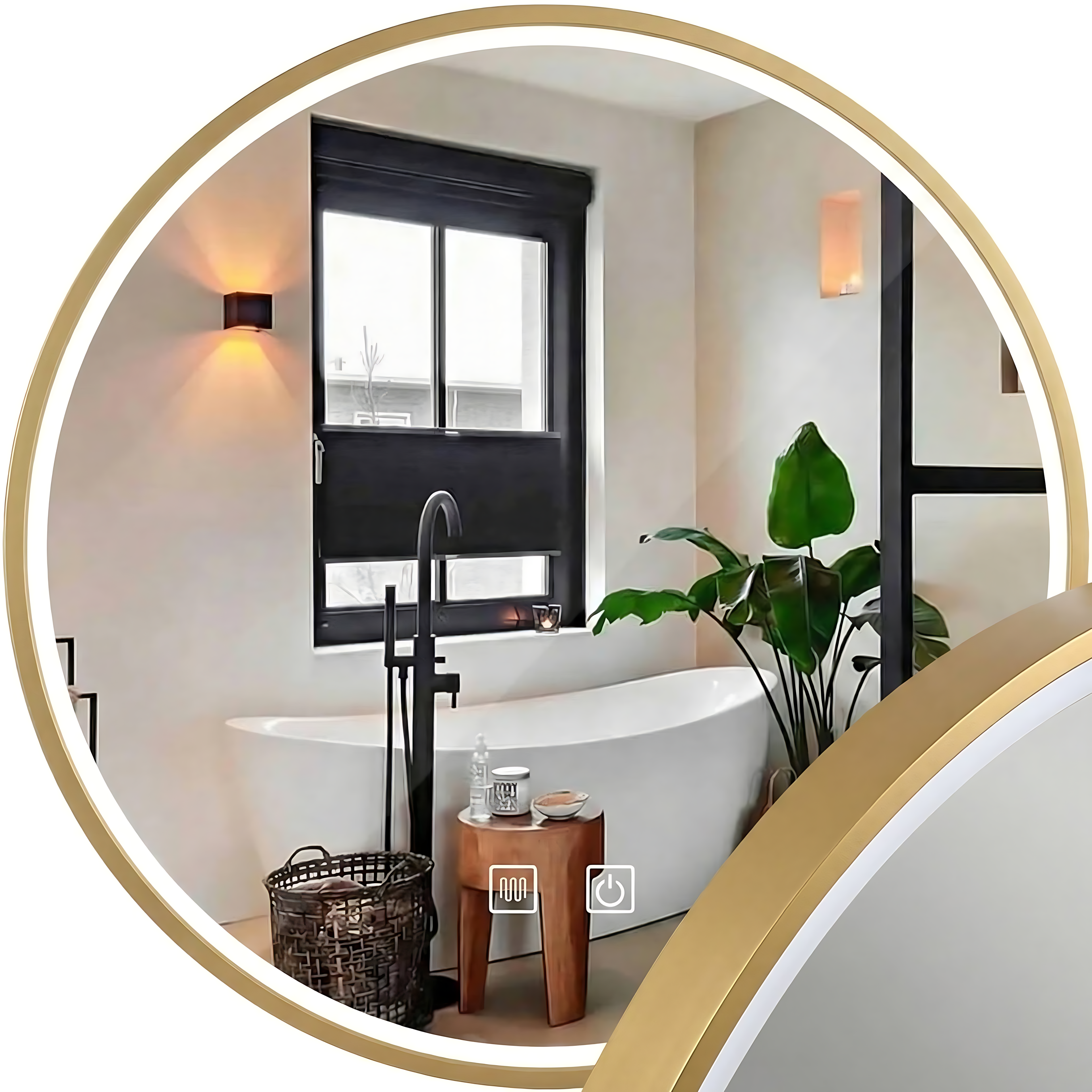 LED SEINÄPEILI 60cm MMJ BRUSH GOLD