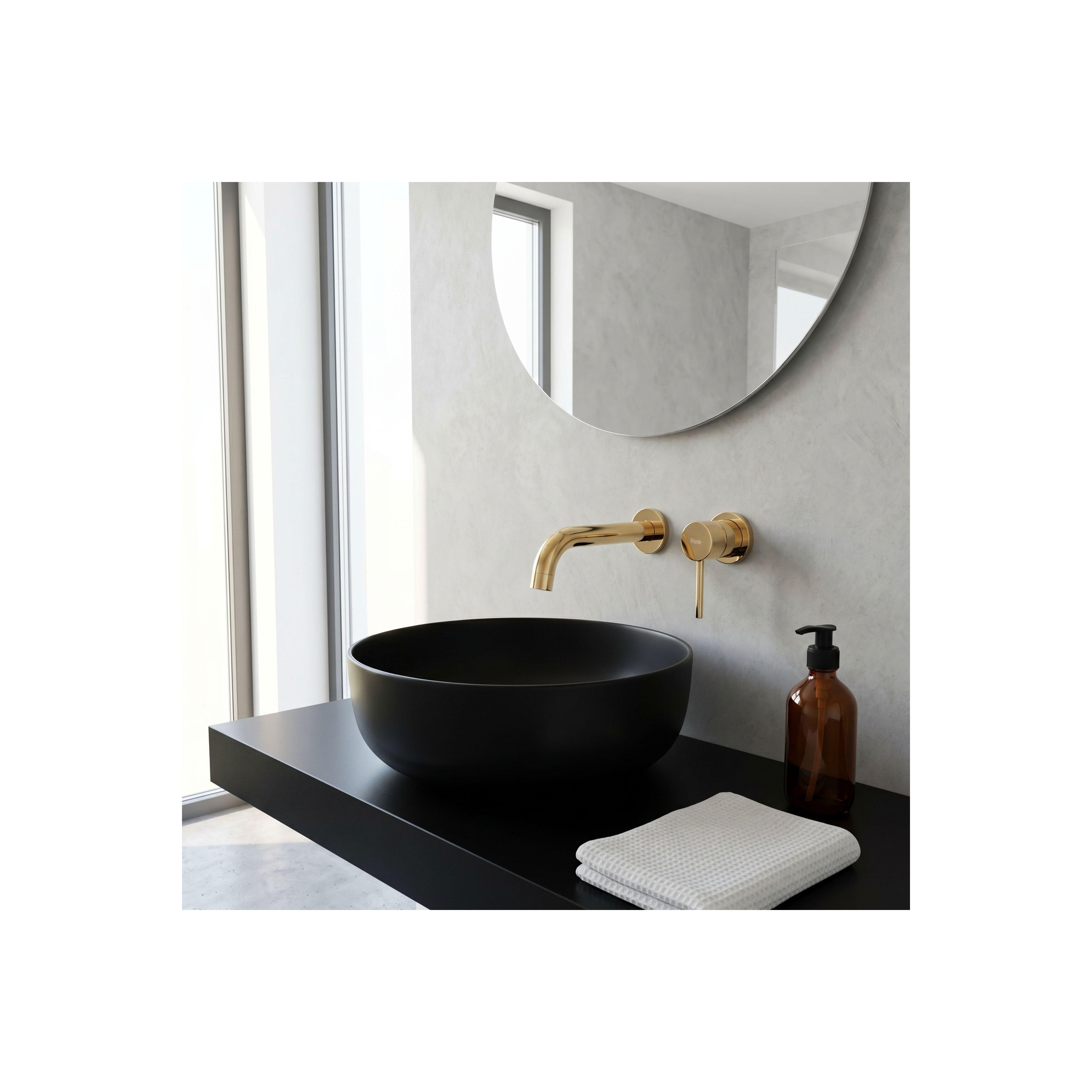 Inbyggd blandare Rea Lungo Guld + BOX