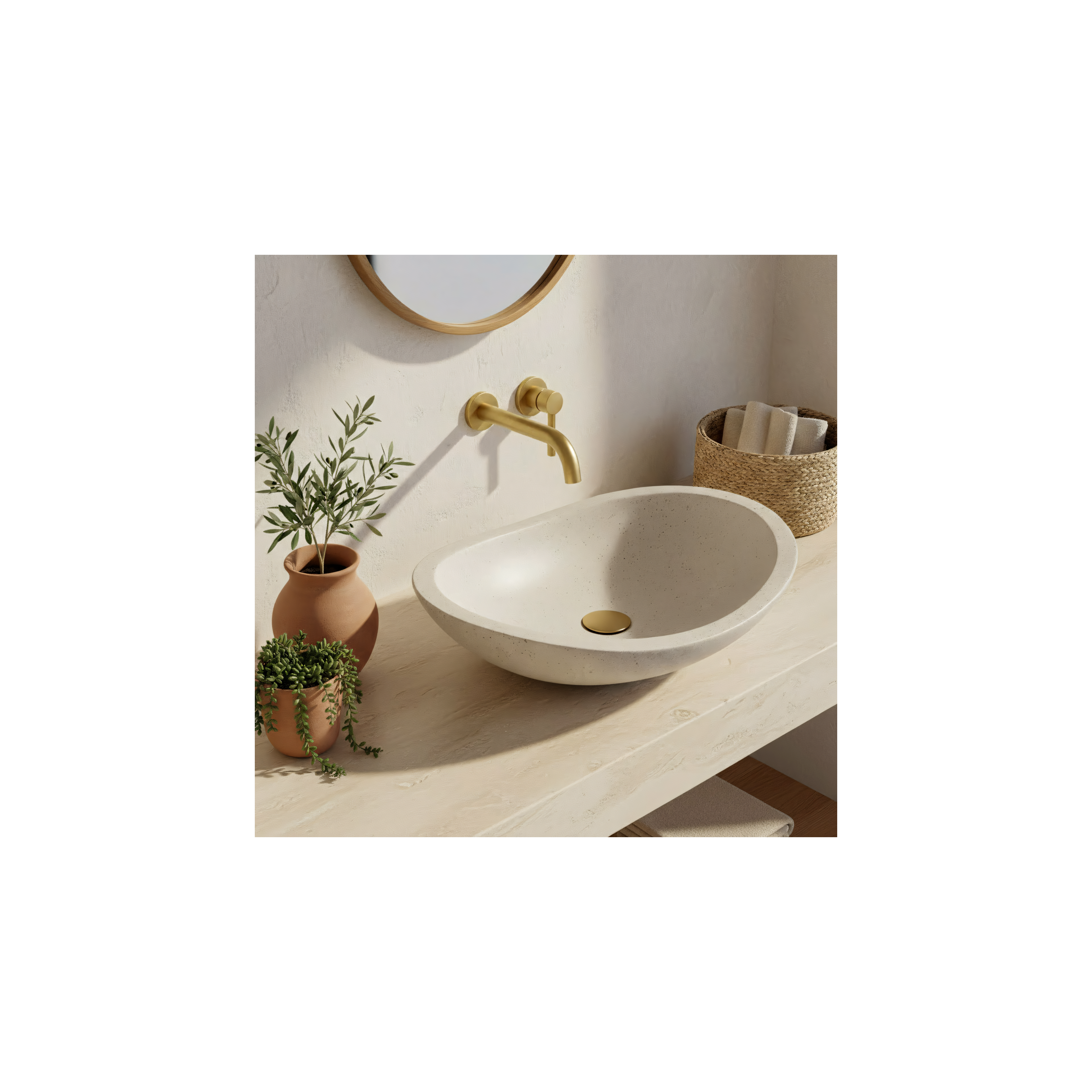 Lavabo da appoggio Rea Leona