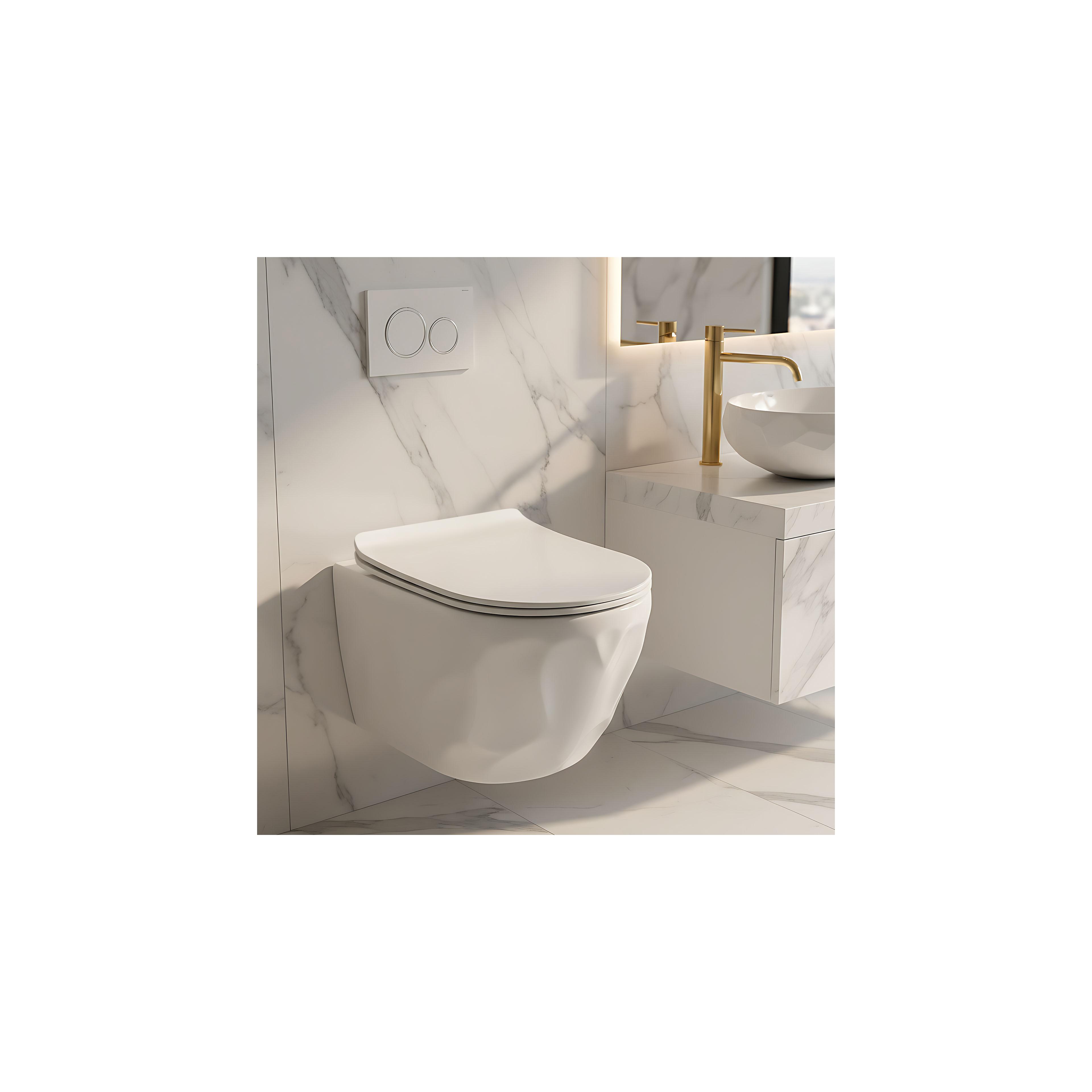 WC Schüssel Randlos Rea Gustavo Rimless