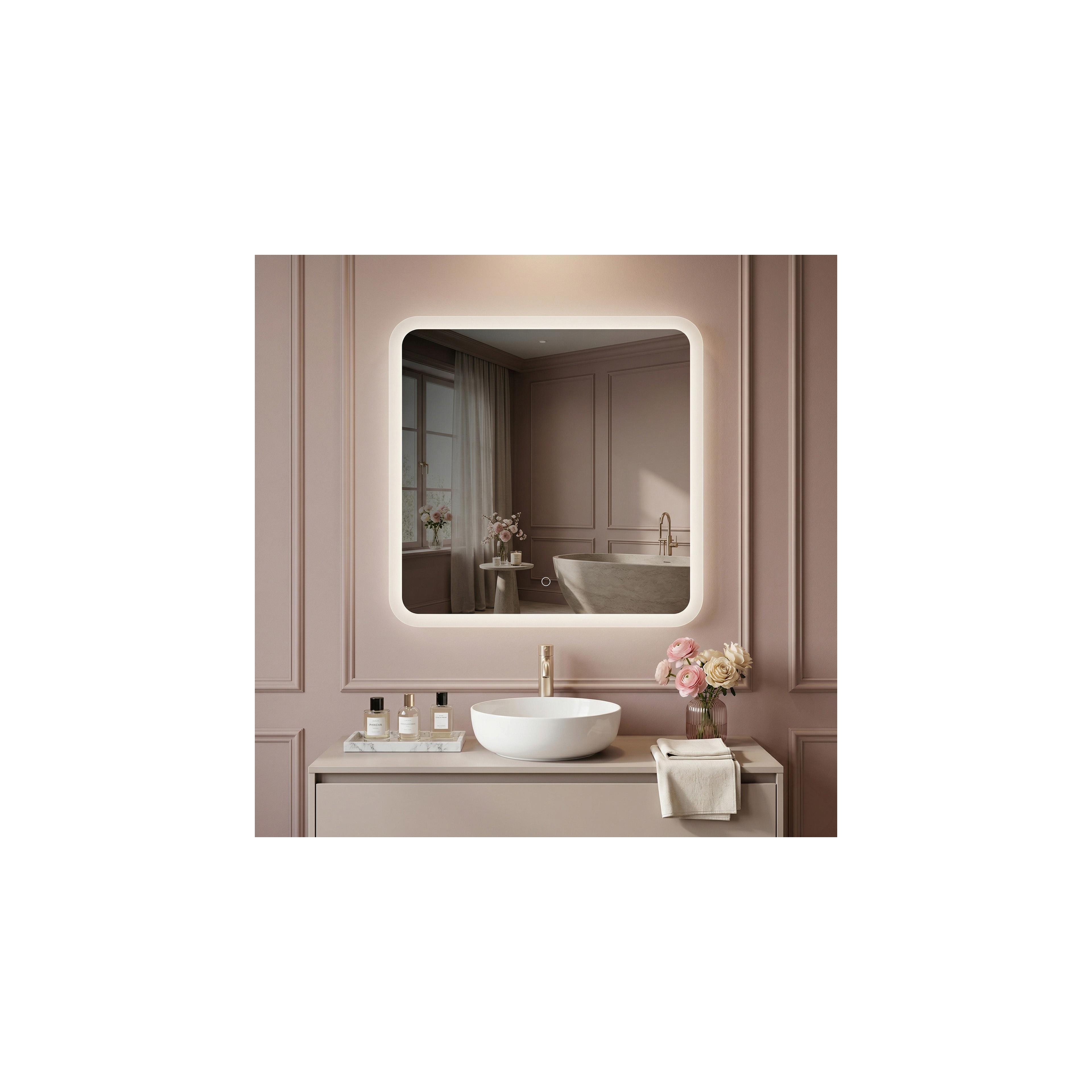 Spiegel LED 70x70cm TOP-2