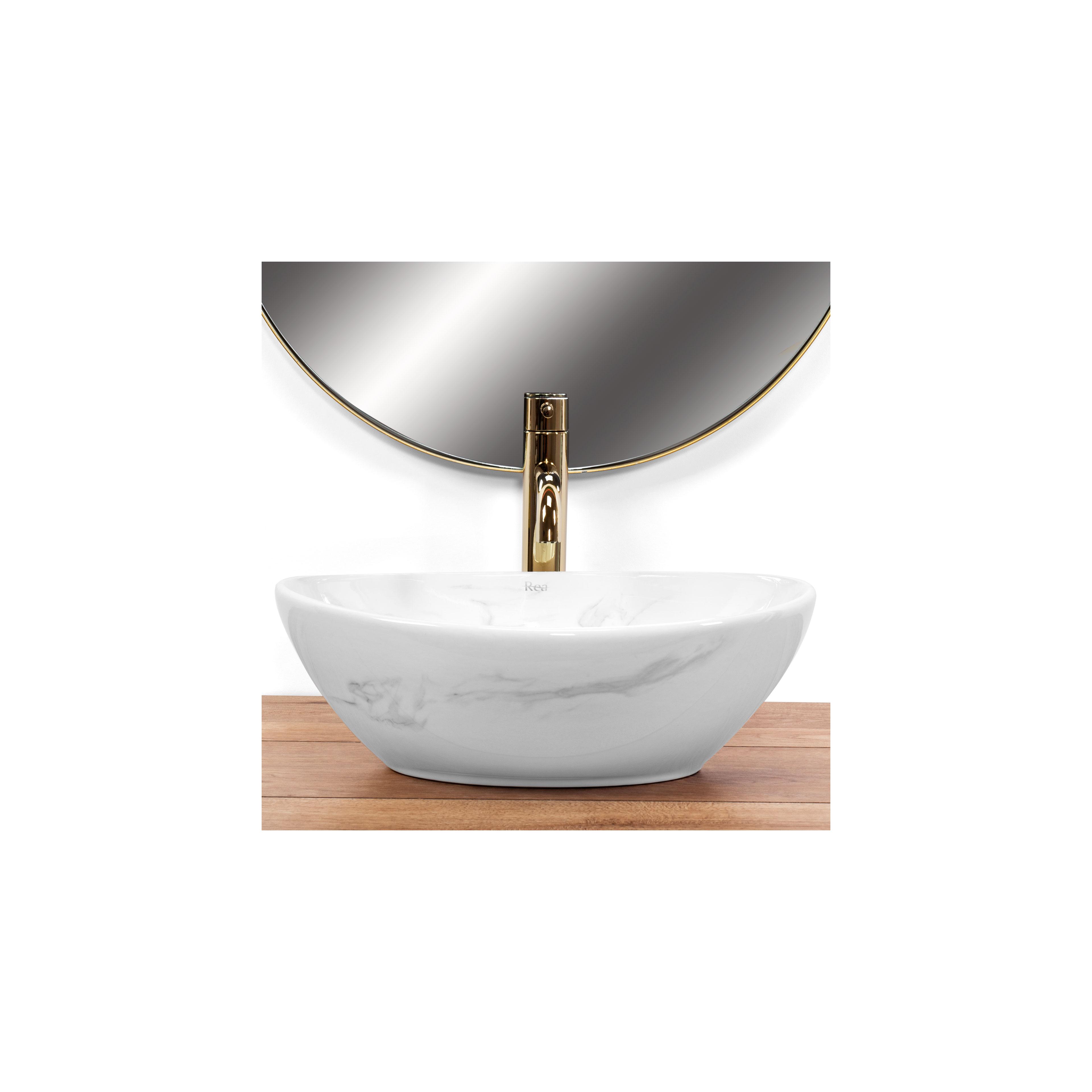 Aufsatzwaschbecken Rea Sofia Nature Marble