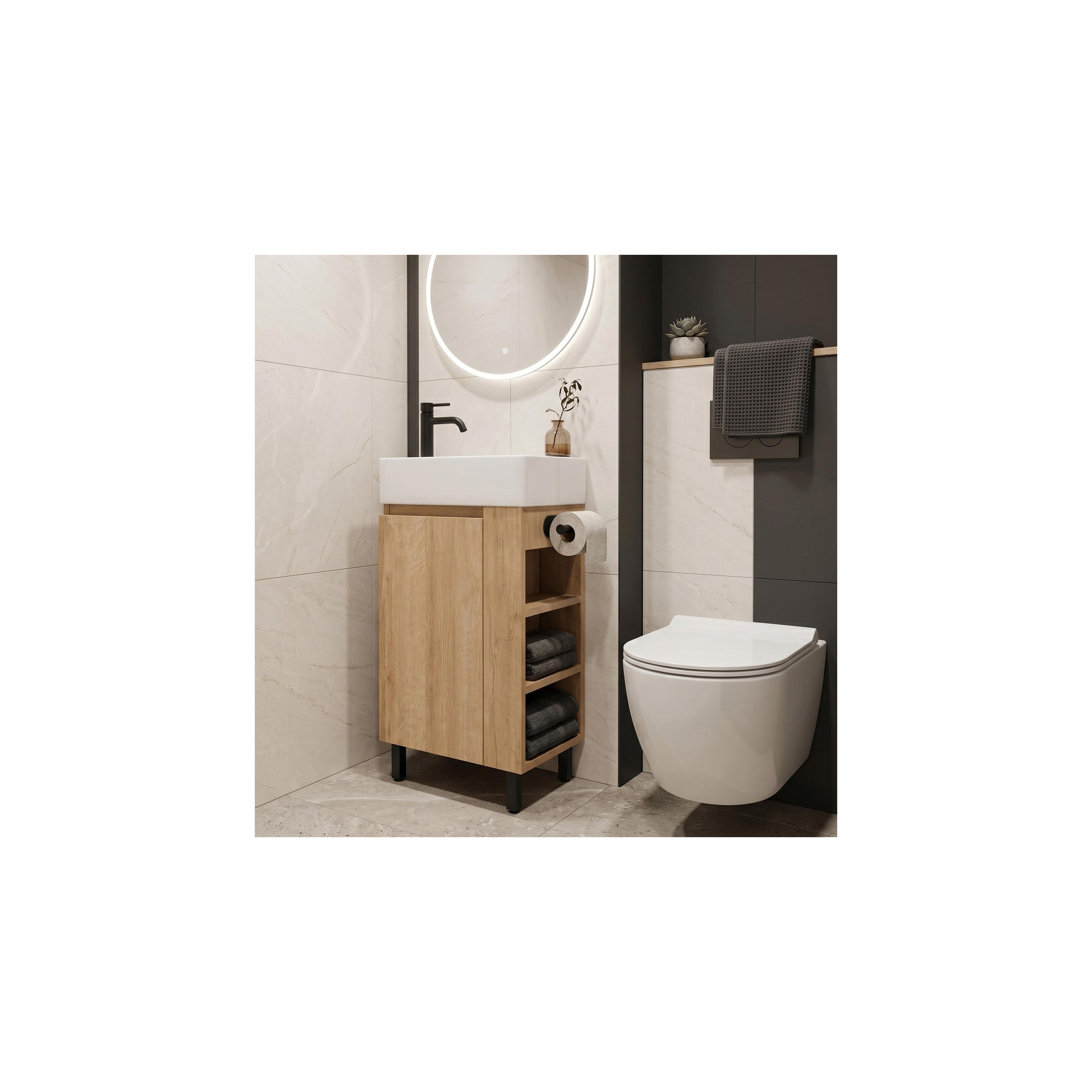 Badezimmerschrank mit Waschbecken REA Astra 43cm